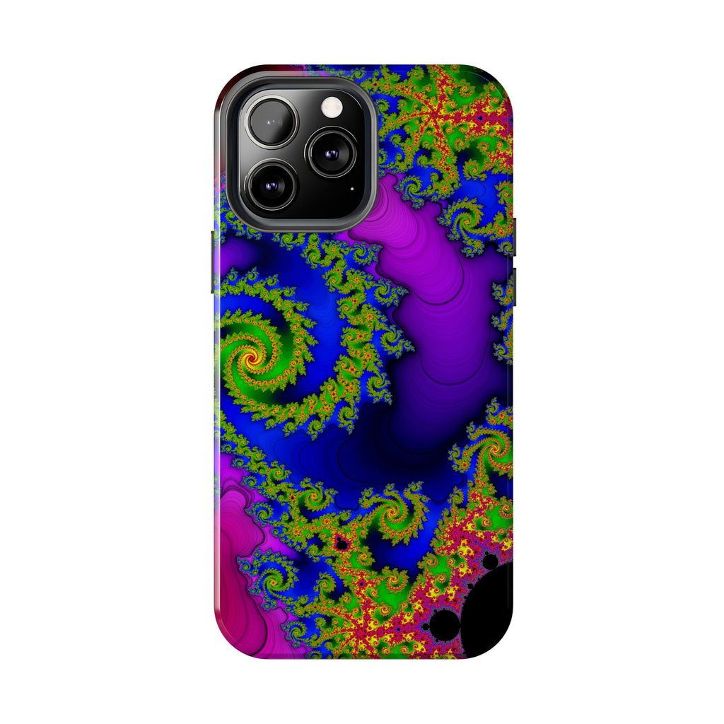 Psychedelic Fractal Tough Phone Case: Colorful Trippy Art