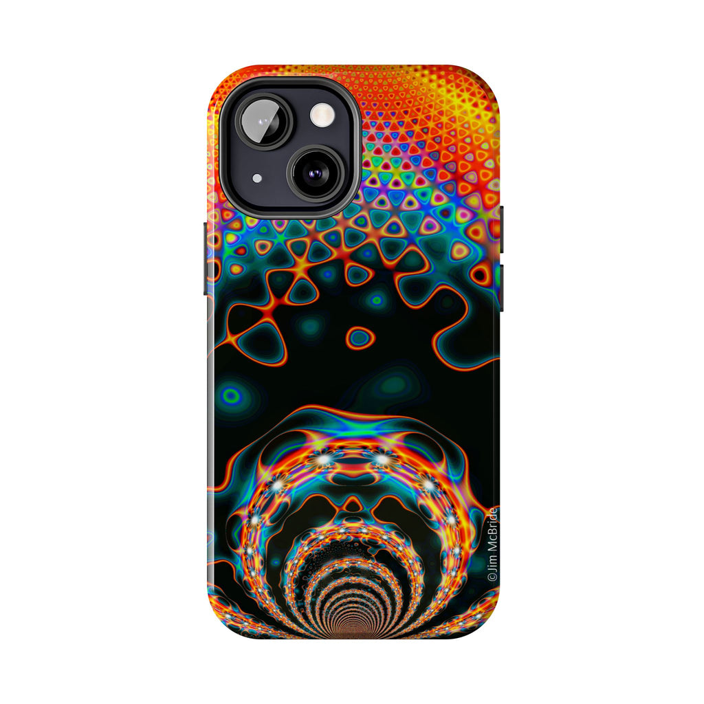 Psychedelic Fractal Tough Phone Case: Colorful Trippy Art