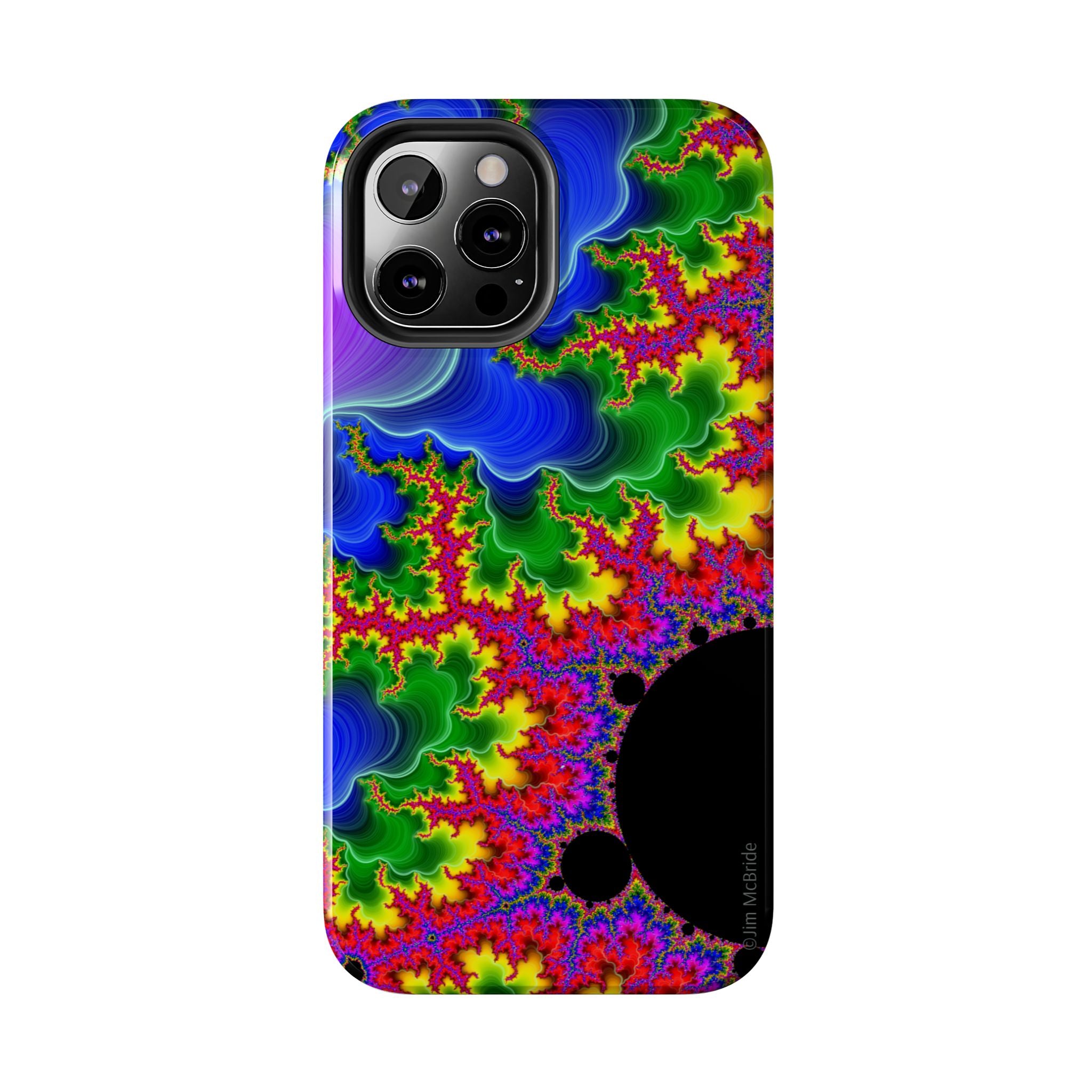 Psychedelic Fractal Tough Phone Case: Colorful Trippy Art