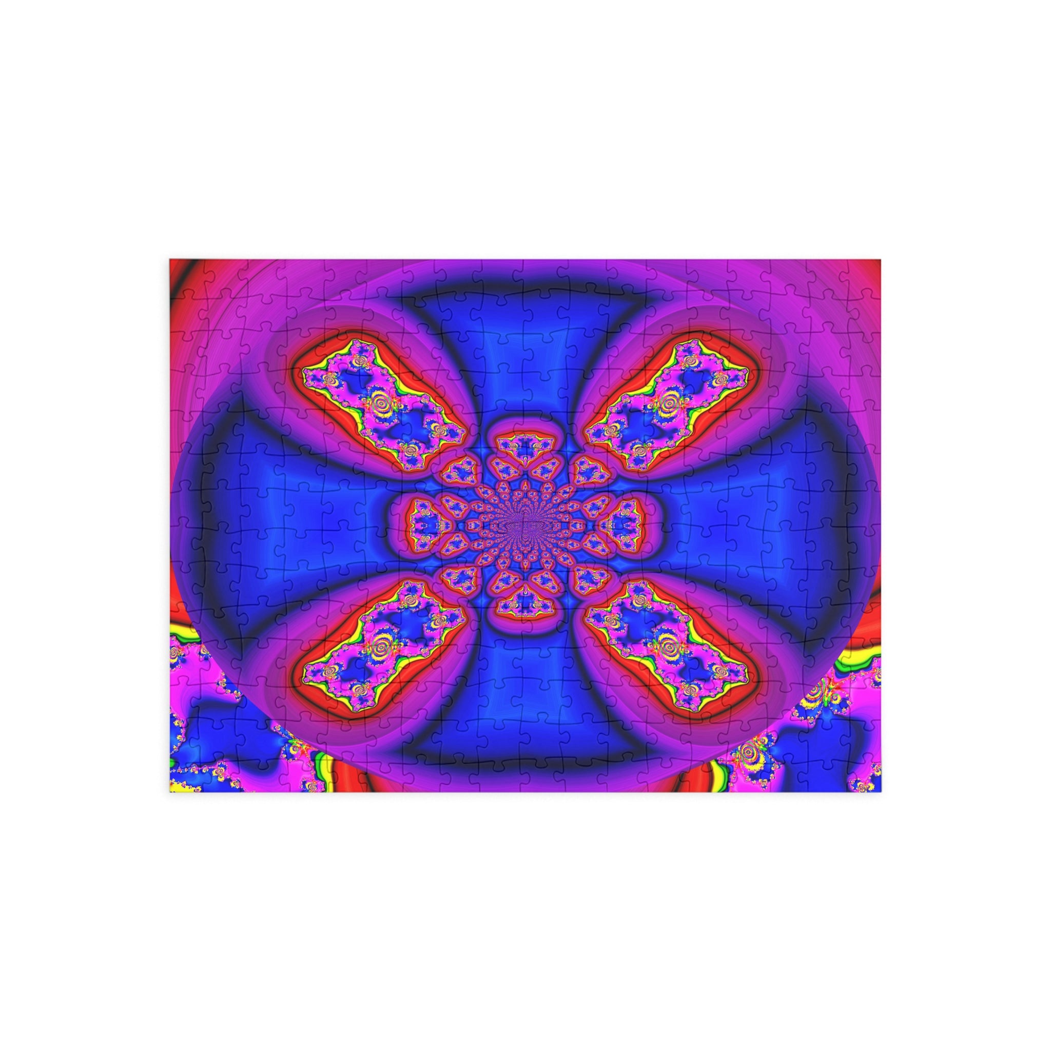 Psychedelic Fractal Jigsaw Puzzle: Vibrant Colors, Fun Challenge (1000-Piece)