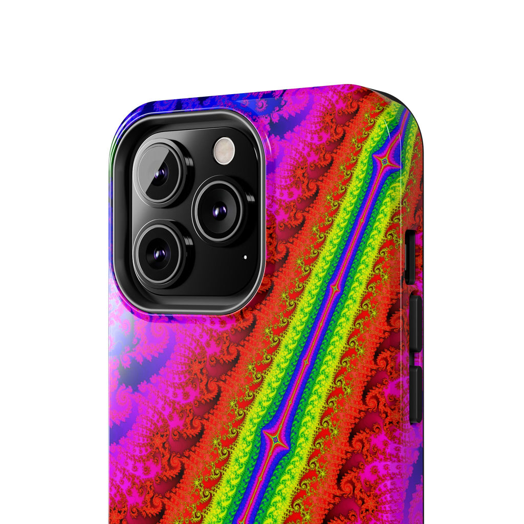 Psychedelic Fractal Tough Phone Case: Colorful Trippy Art