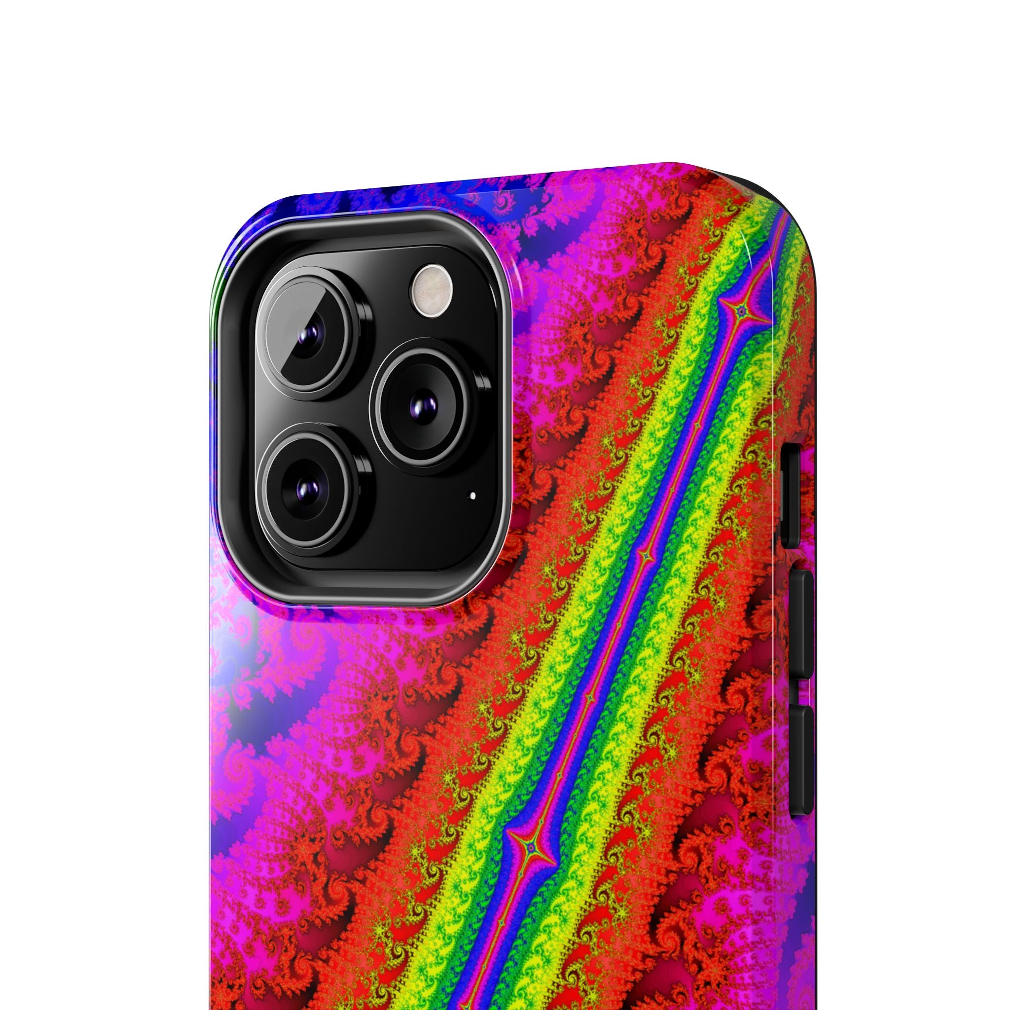 Psychedelic Fractal Tough Phone Case: Colorful Trippy Art