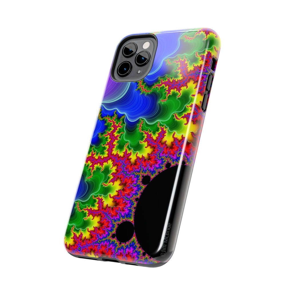 Psychedelic Fractal Tough Phone Case: Colorful Trippy Art