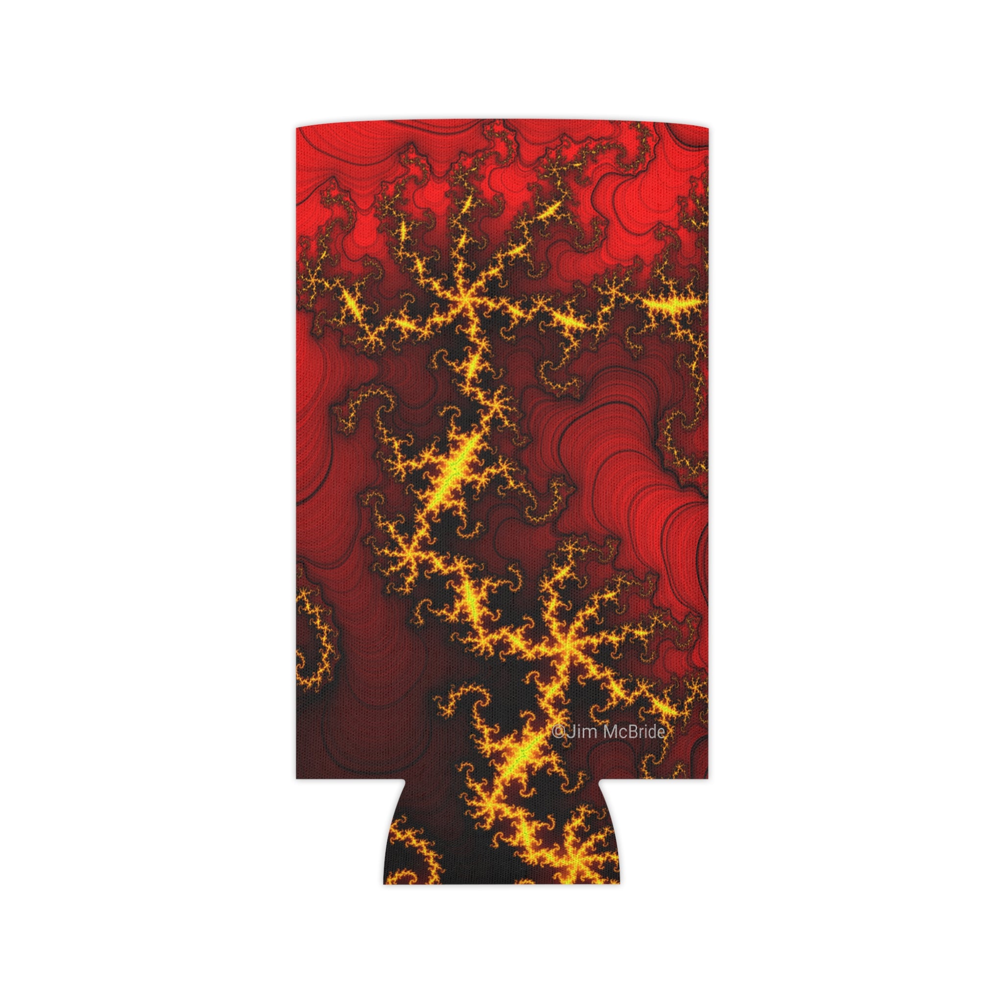 Mandelbrot Fractal Can Cooler: Trippy Abstract Party Favor