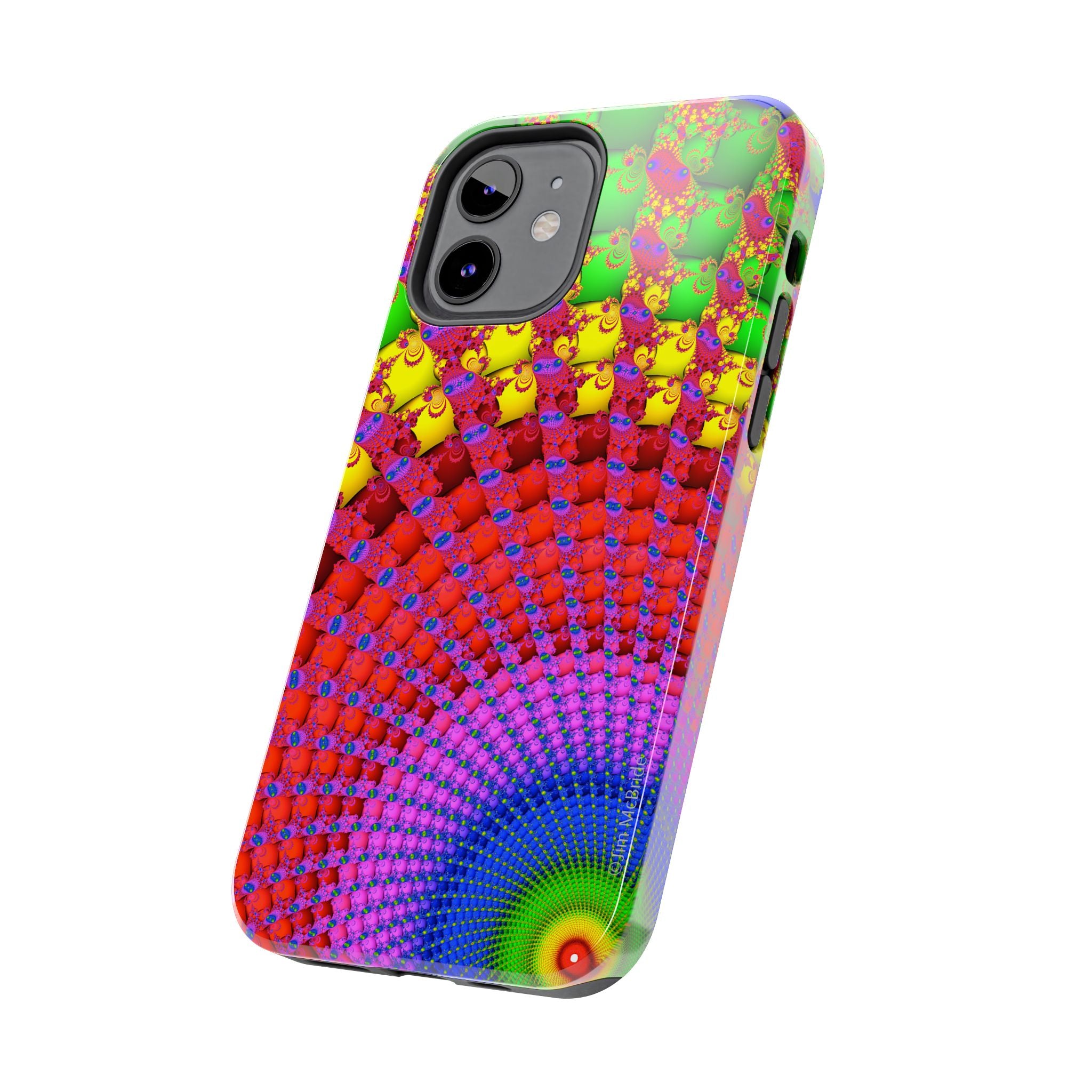 Psychedelic Fractal Tough Phone Case: Colorful Trippy Art