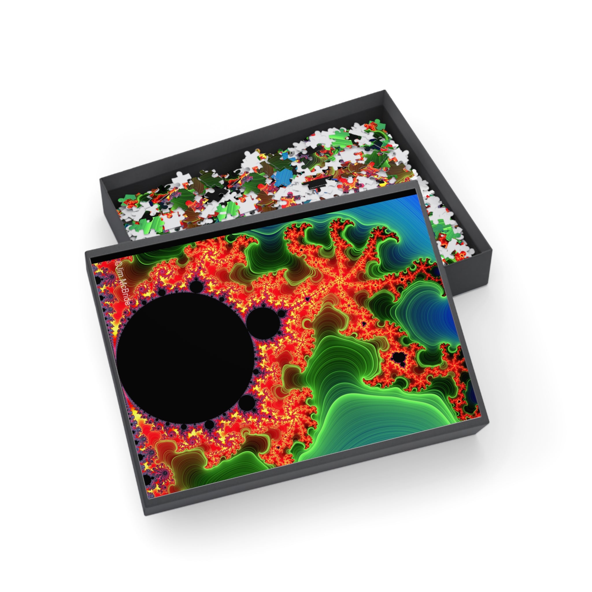 Psychedelic Fractal Jigsaw Puzzle: Vibrant Colors, Fun Challenge (1000-Piece)