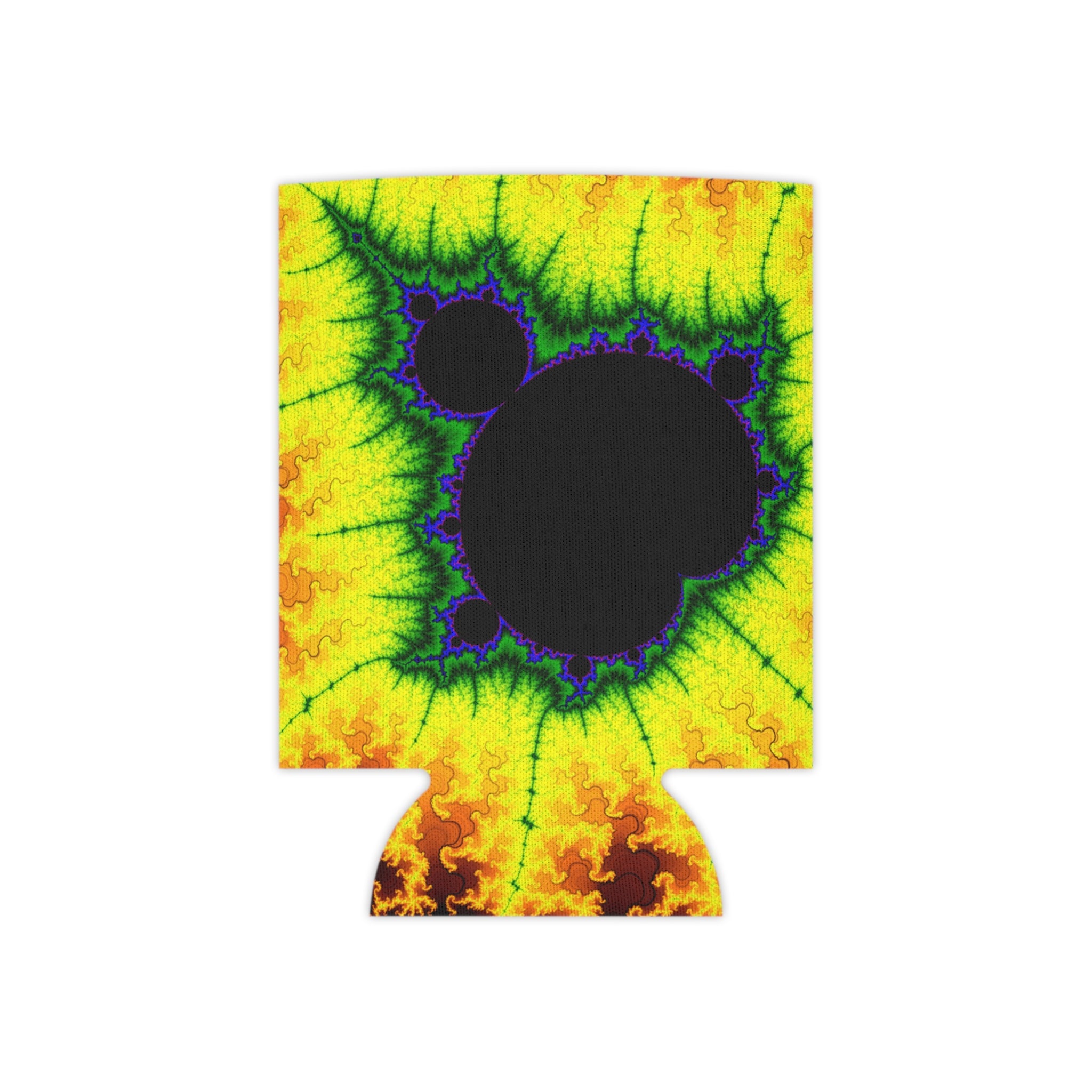Mandelbrot Fractal Can Cooler: Trippy Abstract Party Favor