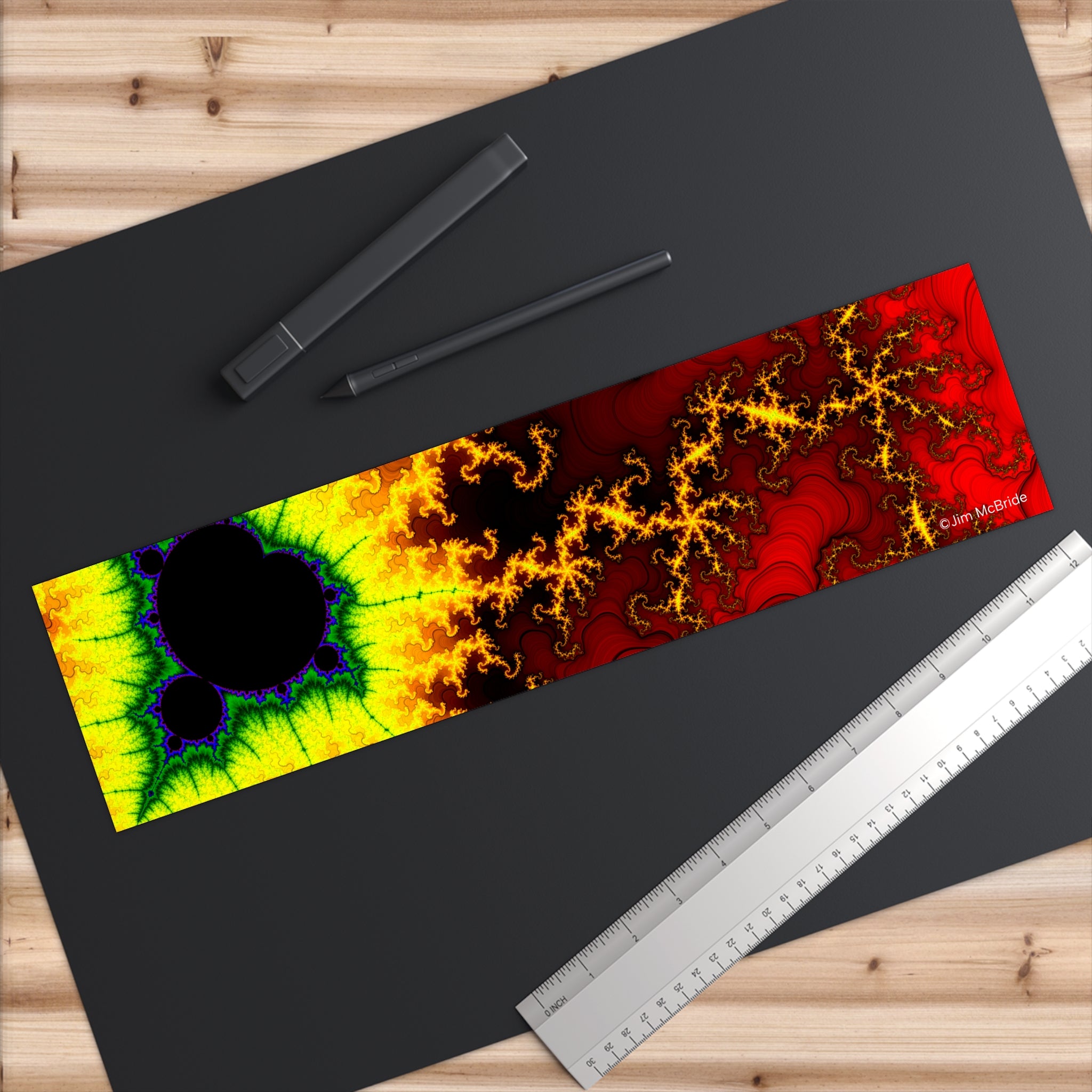 Fractal Bumper Sticker: Trippy Abstract Art, Waterproof Vinyl