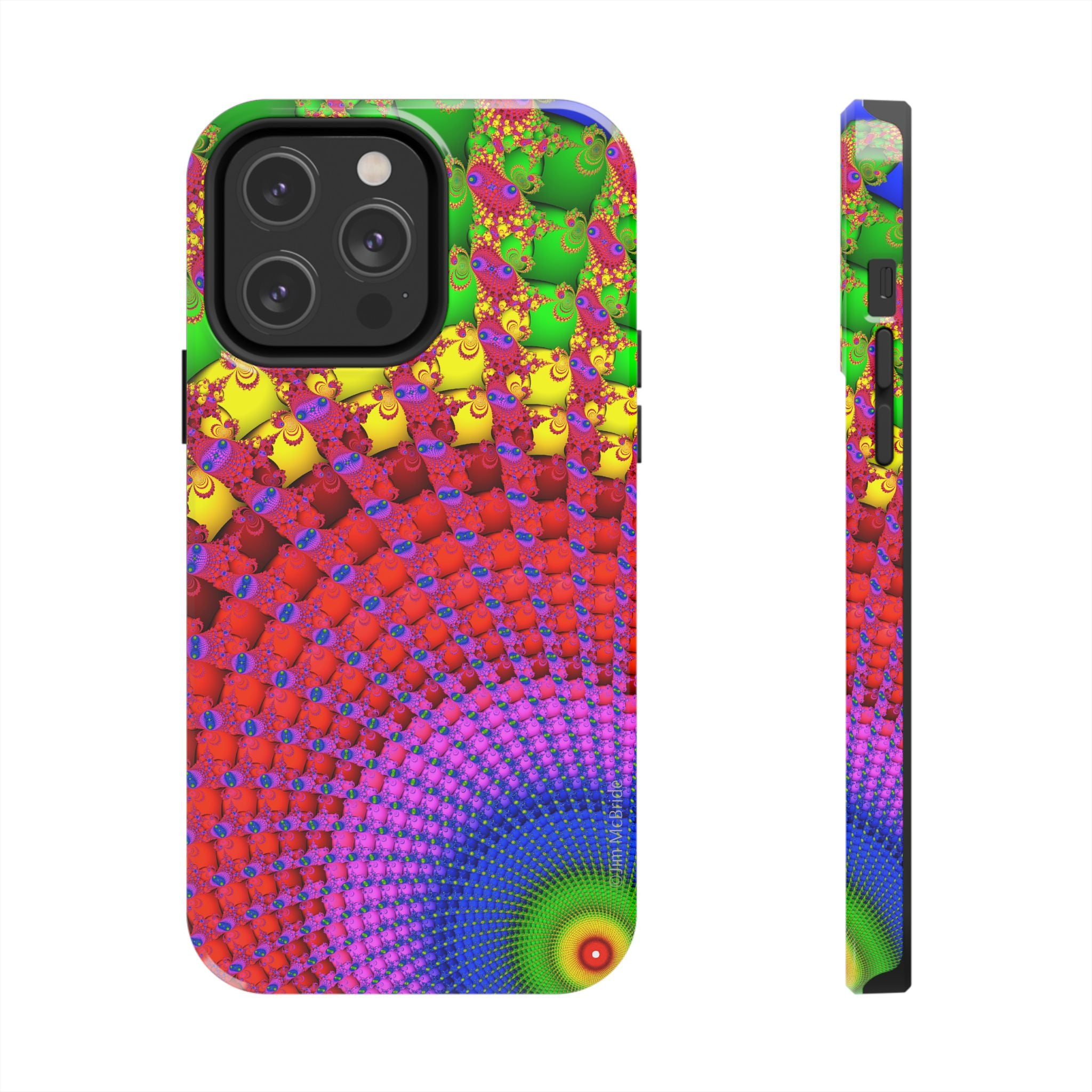 Psychedelic Fractal Tough Phone Case: Colorful Trippy Art