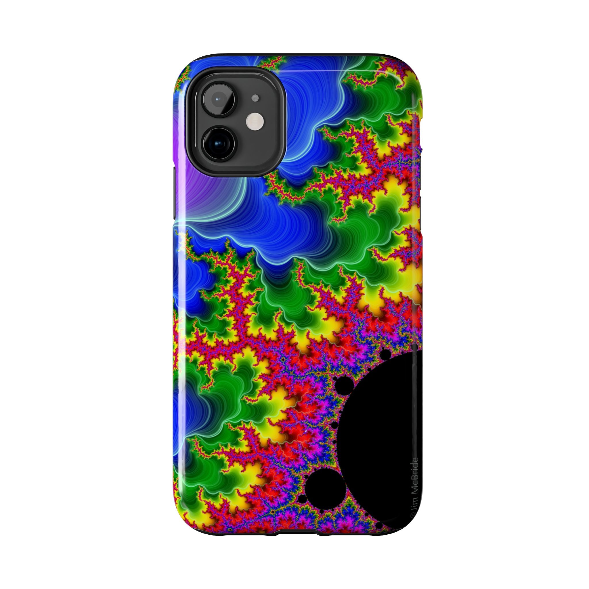Psychedelic Fractal Tough Phone Case: Colorful Trippy Art
