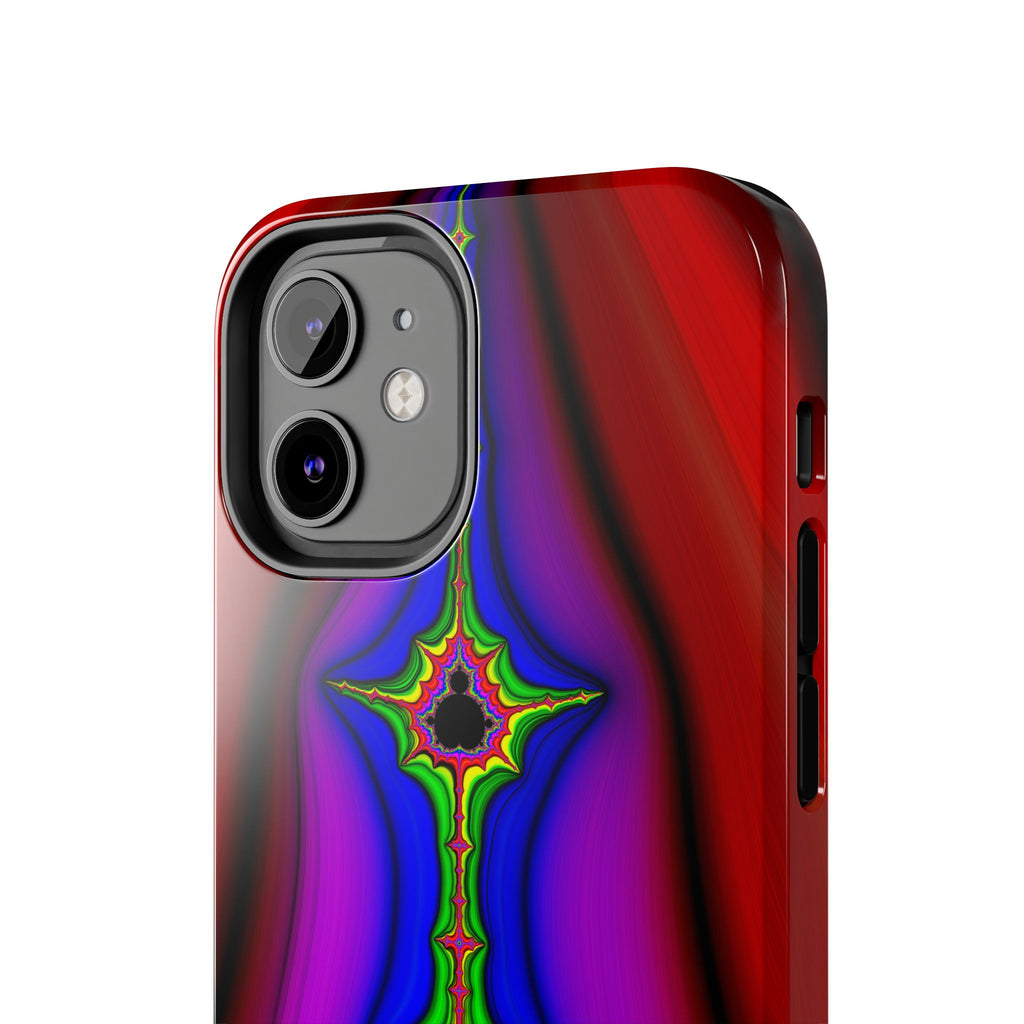 Psychedelic Fractal Tough Phone Case: Colorful Trippy Art