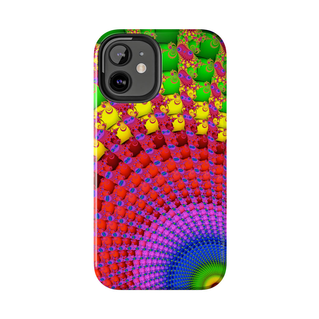 Psychedelic Fractal Tough Phone Case: Colorful Trippy Art