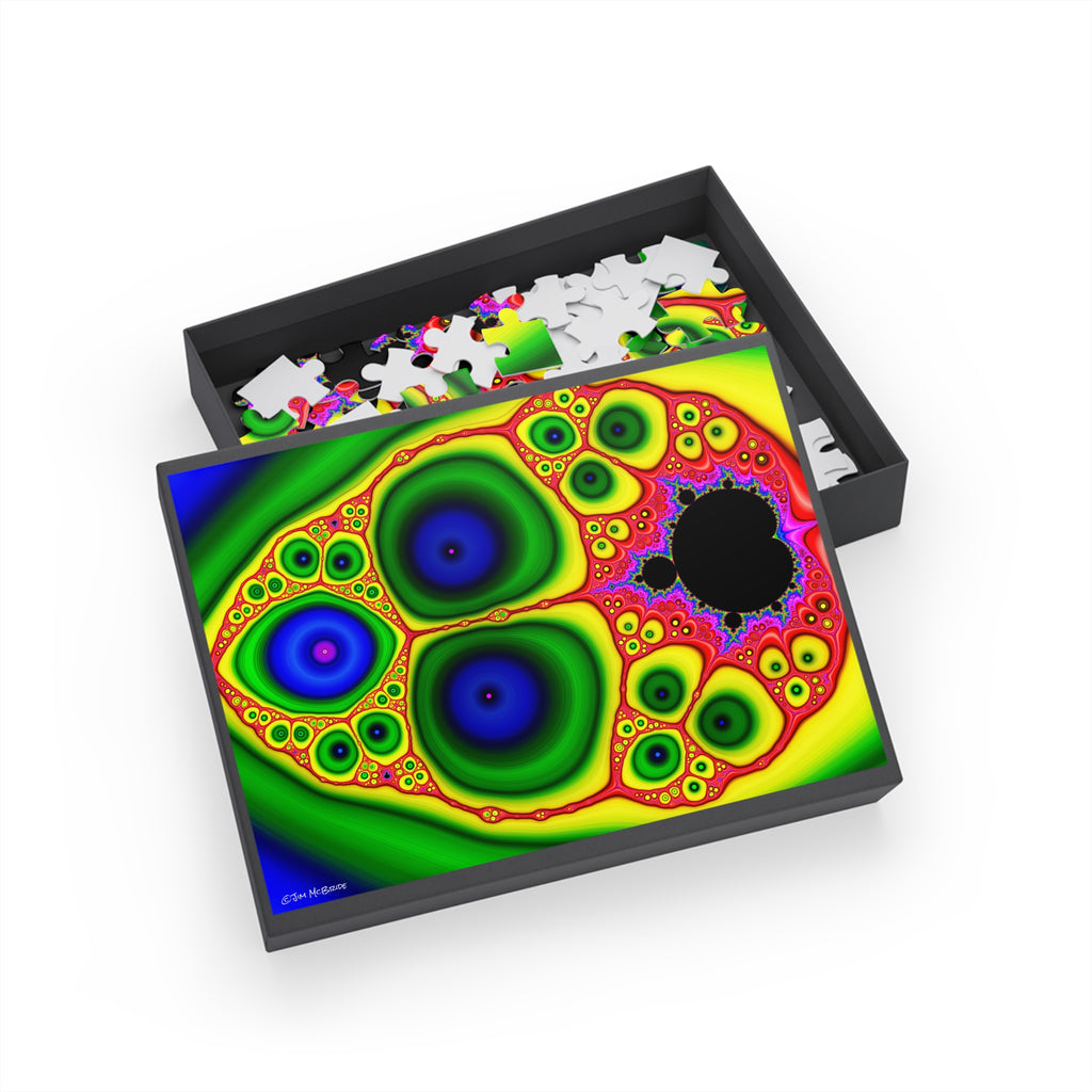 Psychedelic Fractal Jigsaw Puzzle: Vibrant Colors, Fun Challenge (1000-Piece)