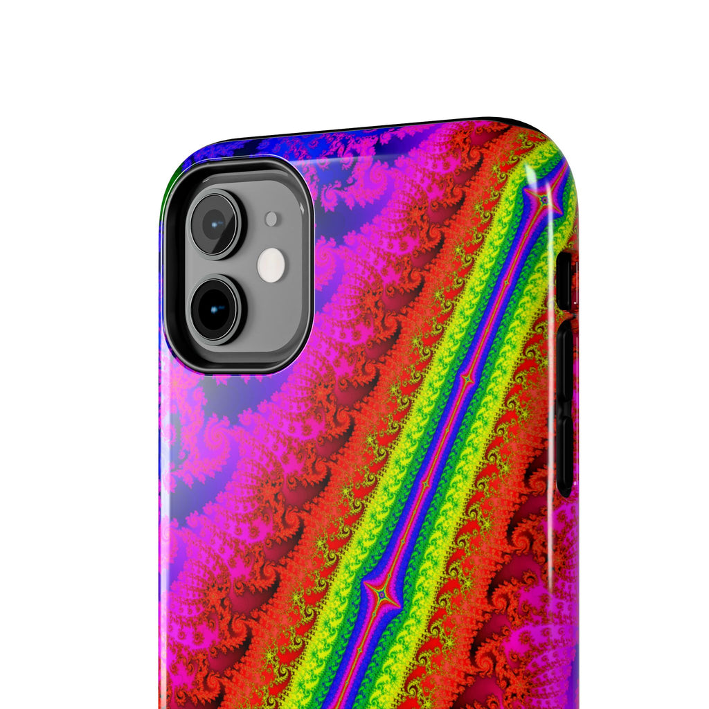 Psychedelic Fractal Tough Phone Case: Colorful Trippy Art
