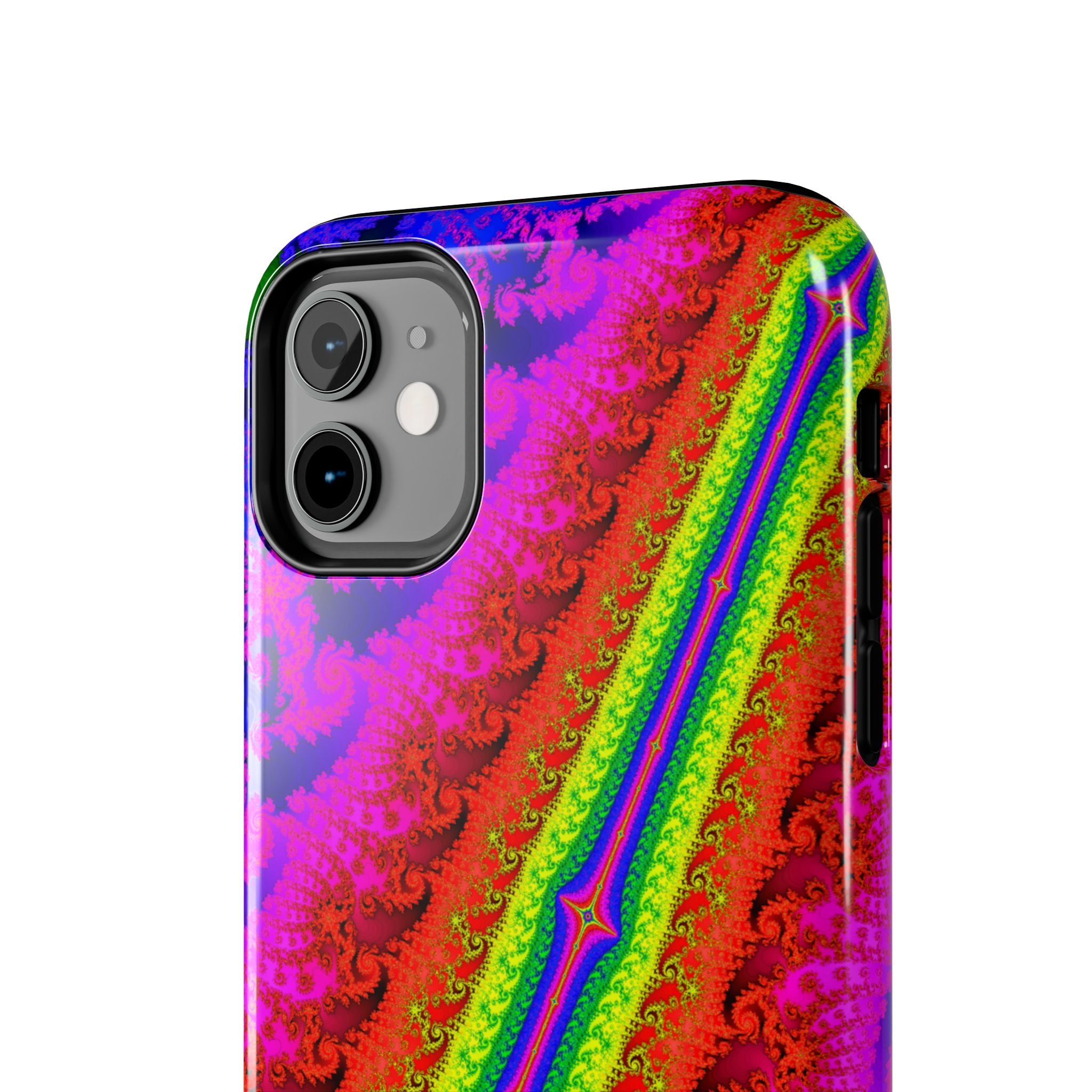 Psychedelic Fractal Tough Phone Case: Colorful Trippy Art