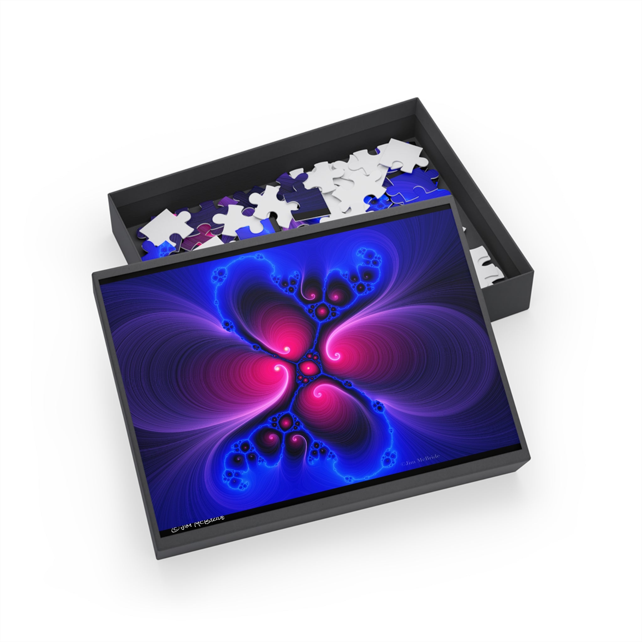 Psychedelic Fractal Jigsaw Puzzle: Vibrant Colors, Fun Challenge (1000-Piece)