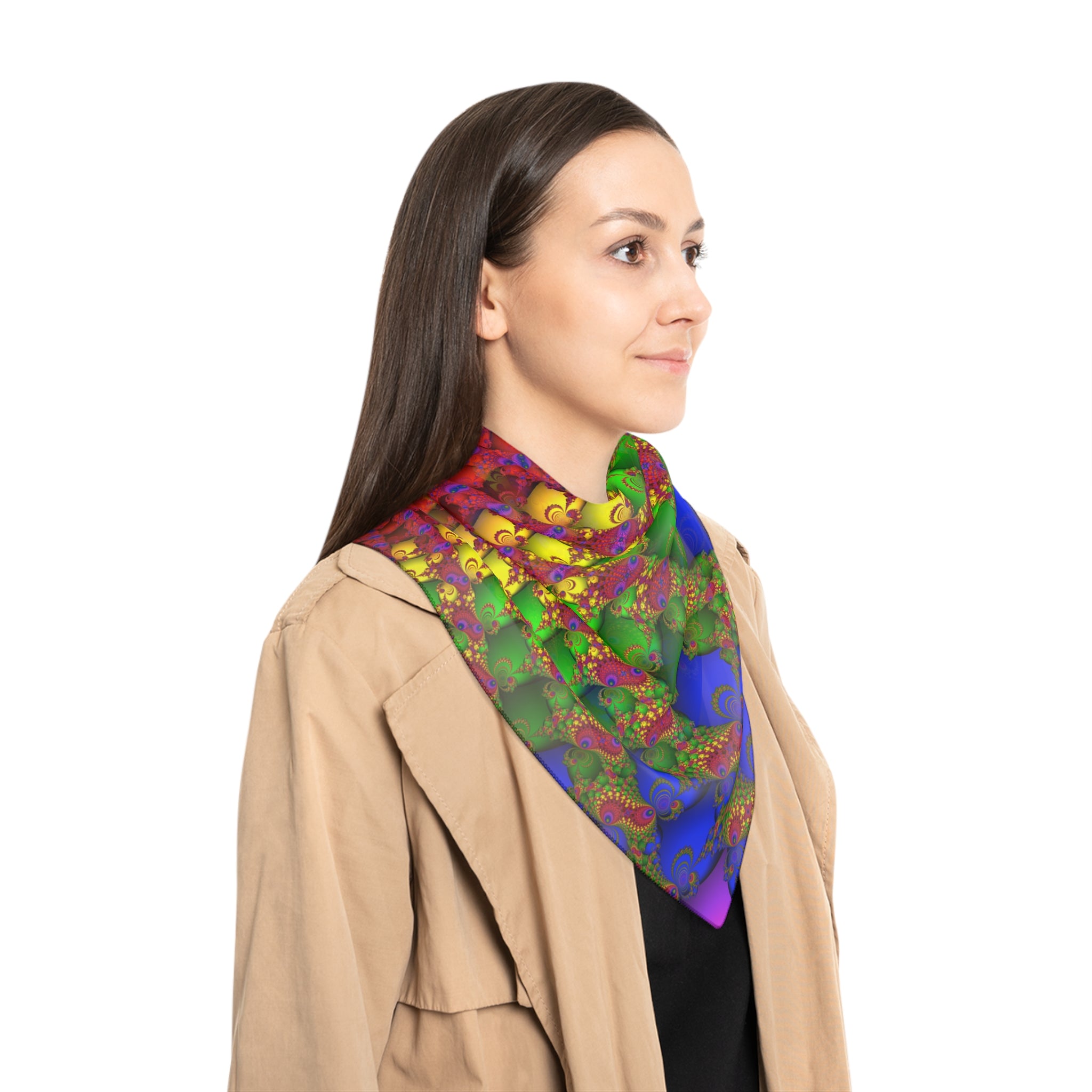 Trippy Mandelbrot Fractal Scarf: Colorful Abstract Art