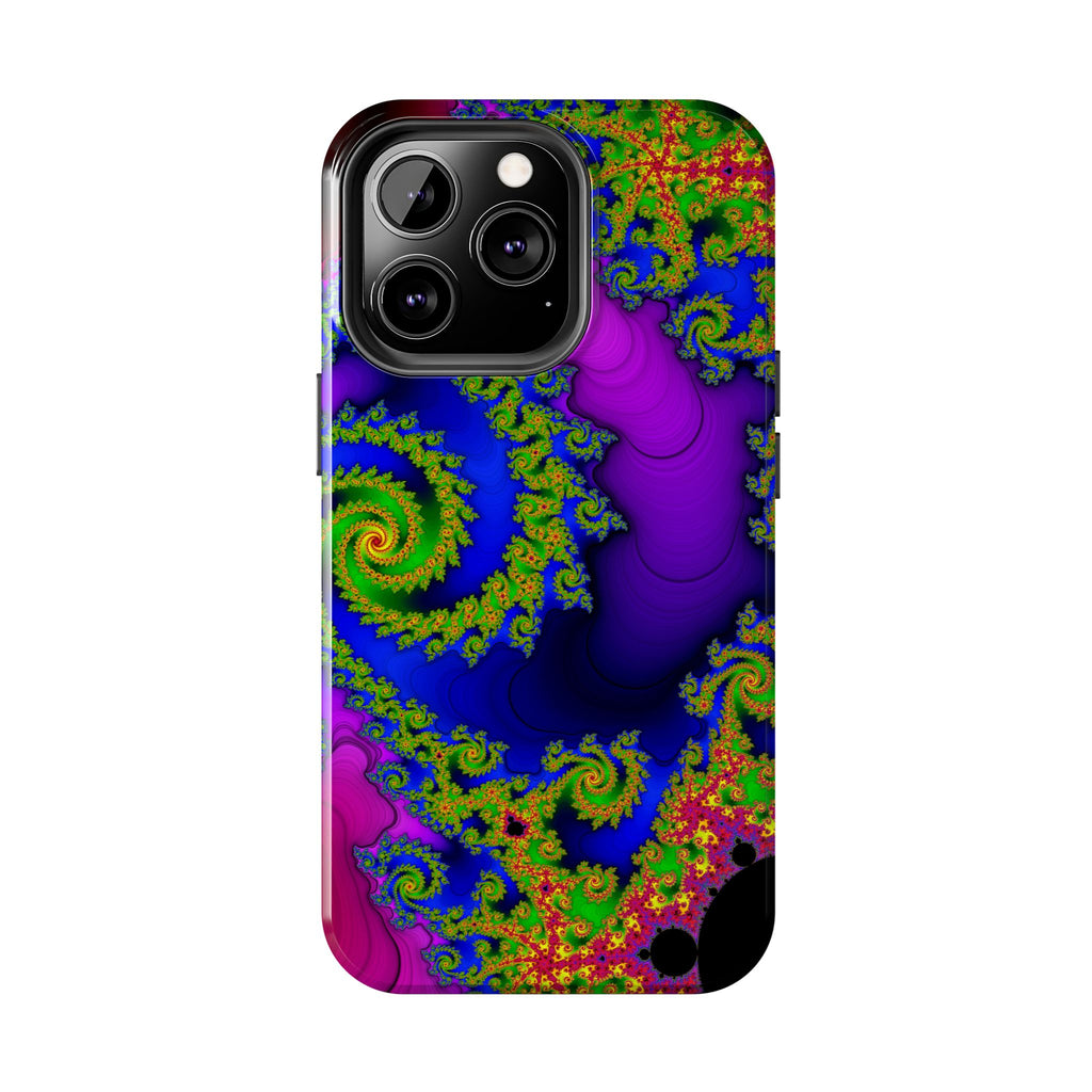 Psychedelic Fractal Tough Phone Case: Colorful Trippy Art