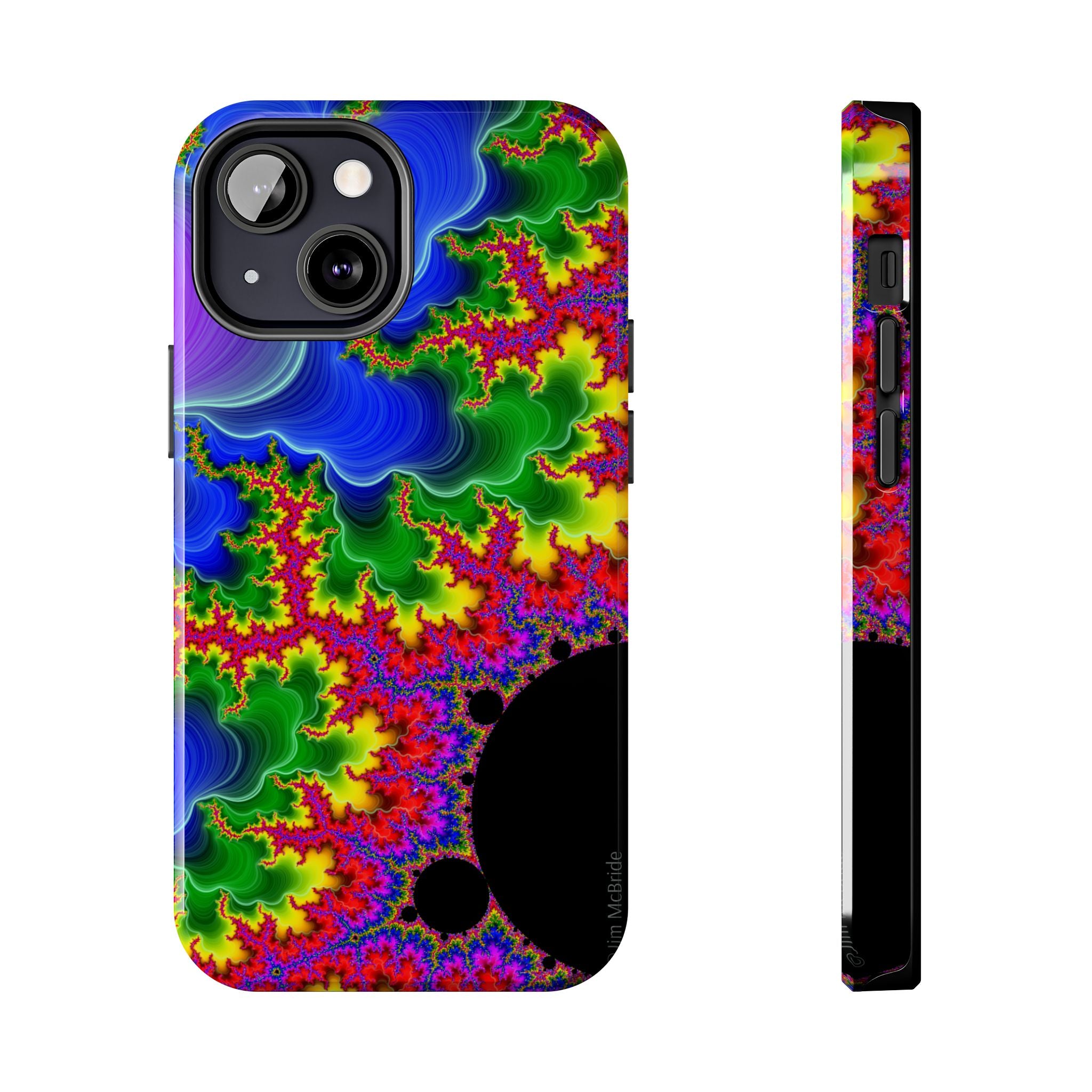 Psychedelic Fractal Tough Phone Case: Colorful Trippy Art