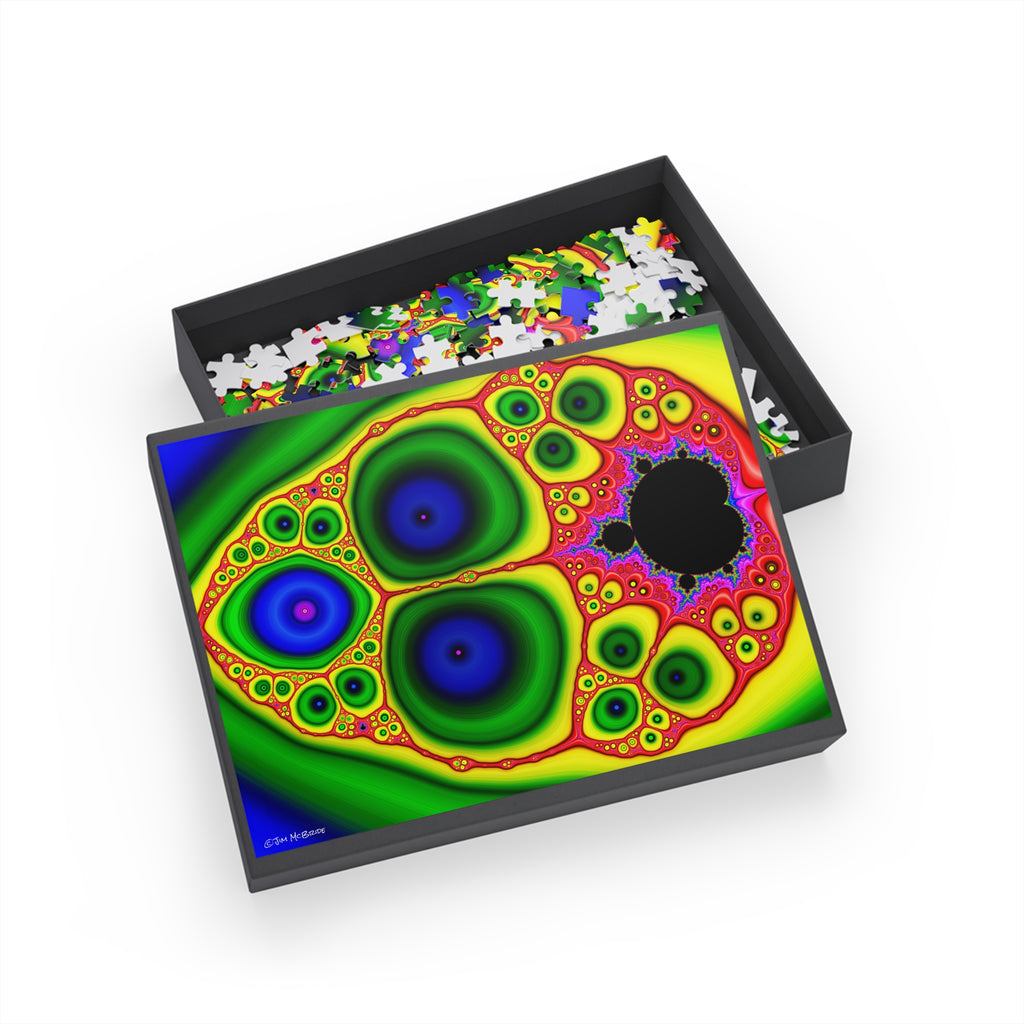 Psychedelic Fractal Jigsaw Puzzle: Vibrant Colors, Fun Challenge (1000-Piece)