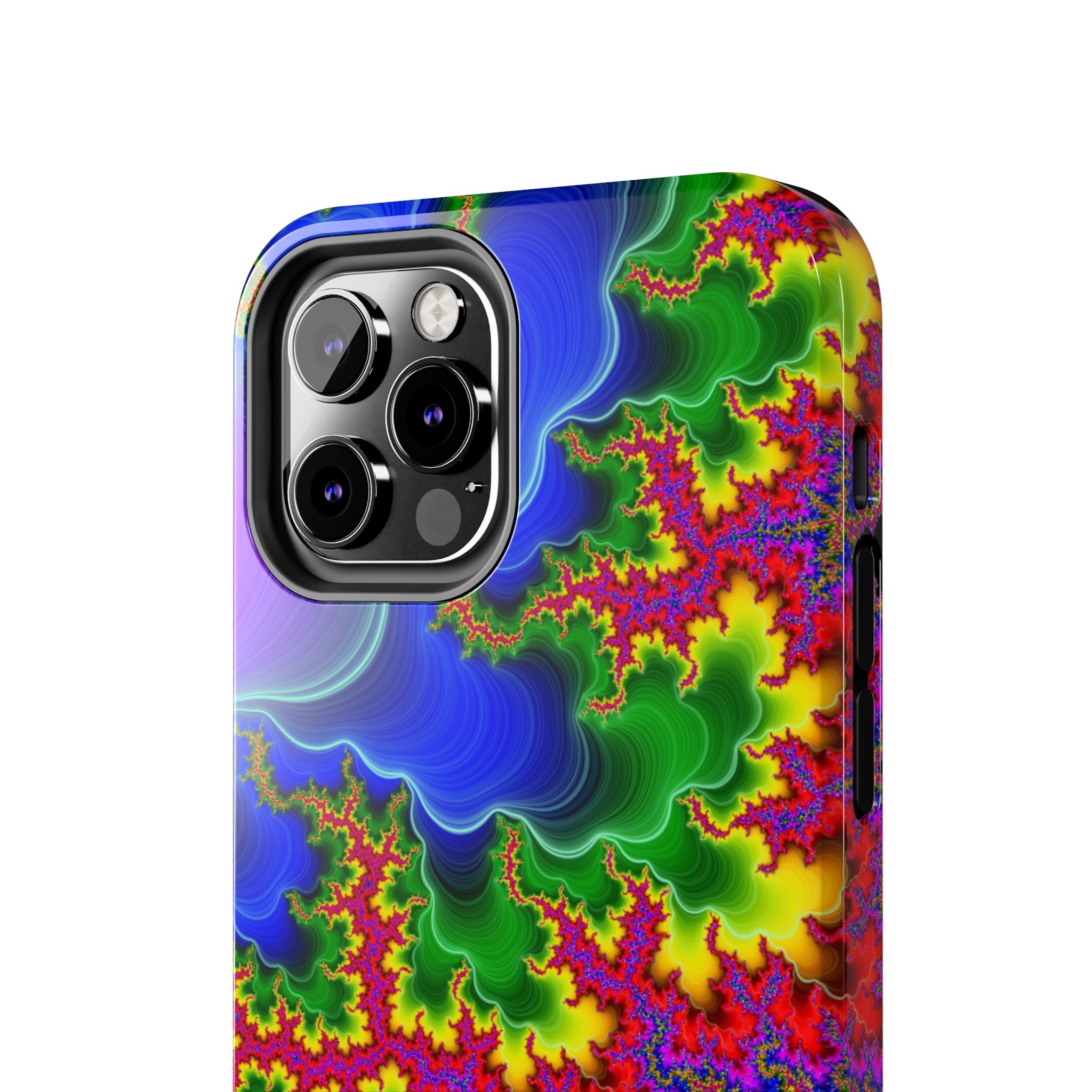 Psychedelic Fractal Tough Phone Case: Colorful Trippy Art
