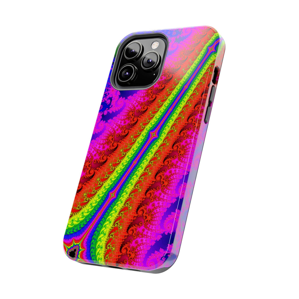 Psychedelic Fractal Tough Phone Case: Colorful Trippy Art