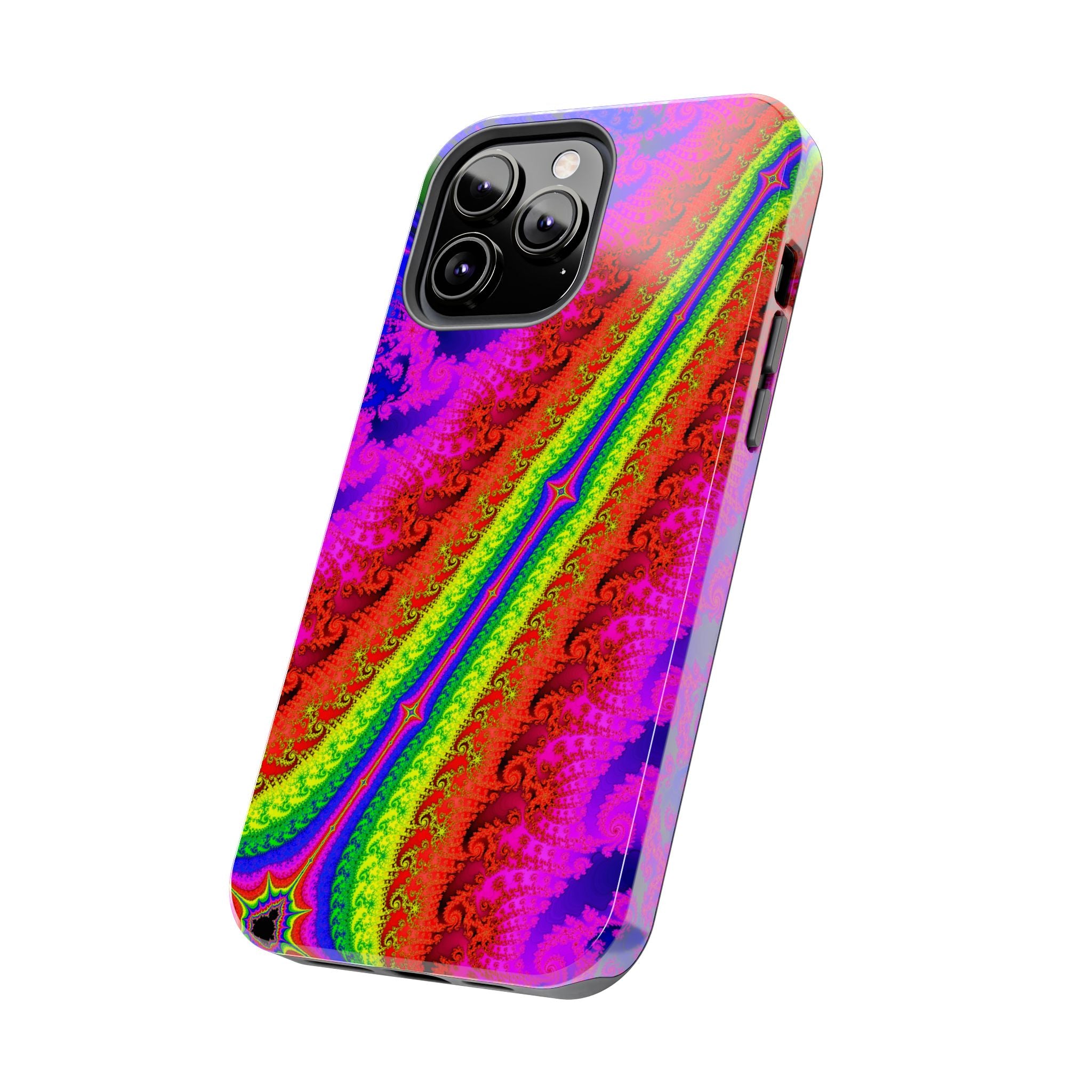 Psychedelic Fractal Tough Phone Case: Colorful Trippy Art