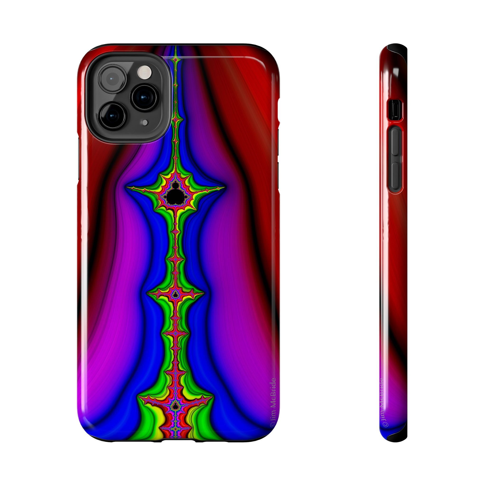 Psychedelic Fractal Tough Phone Case: Colorful Trippy Art