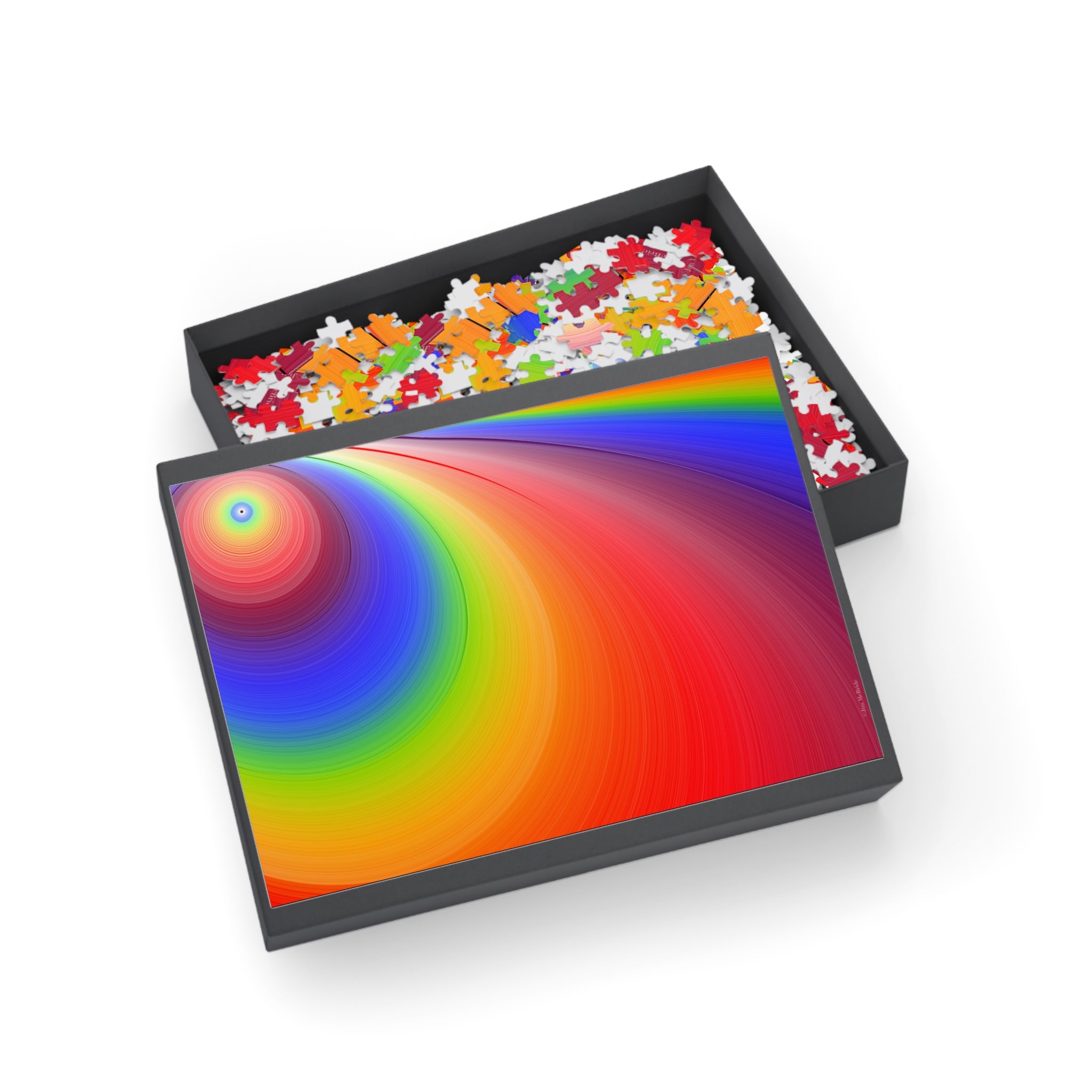 Psychedelic Fractal Jigsaw Puzzle: Vibrant Colors, Fun Challenge (1000-Piece)