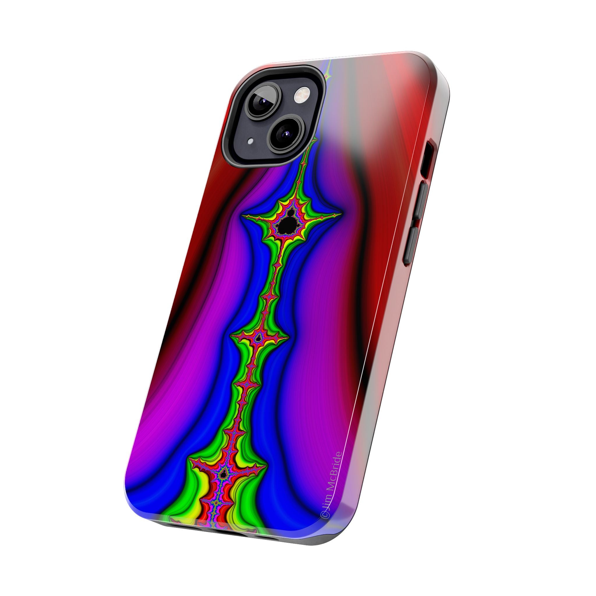 Psychedelic Fractal Tough Phone Case: Colorful Trippy Art