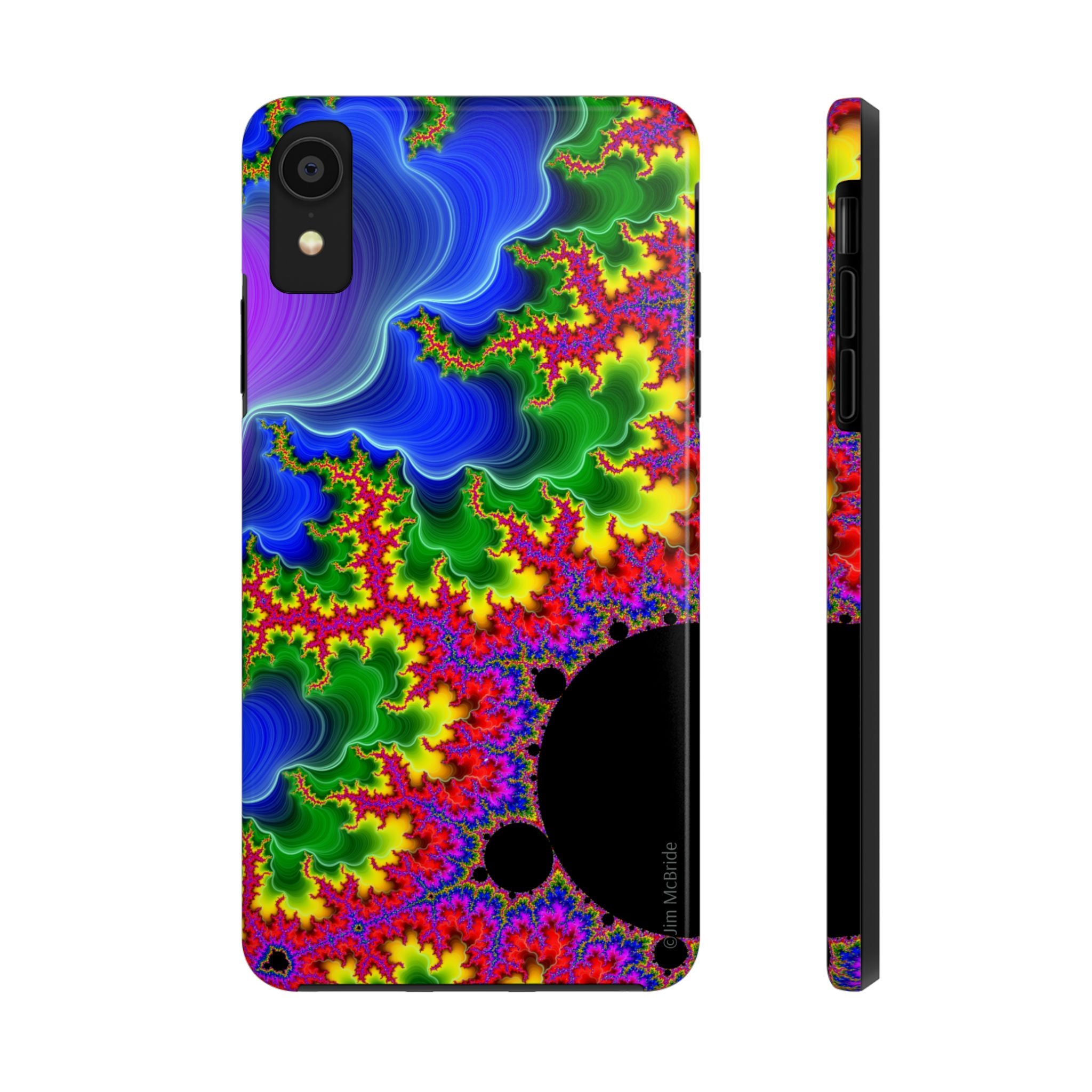 Psychedelic Fractal Tough Phone Case: Colorful Trippy Art