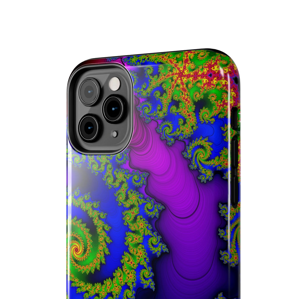 Psychedelic Fractal Tough Phone Case: Colorful Trippy Art