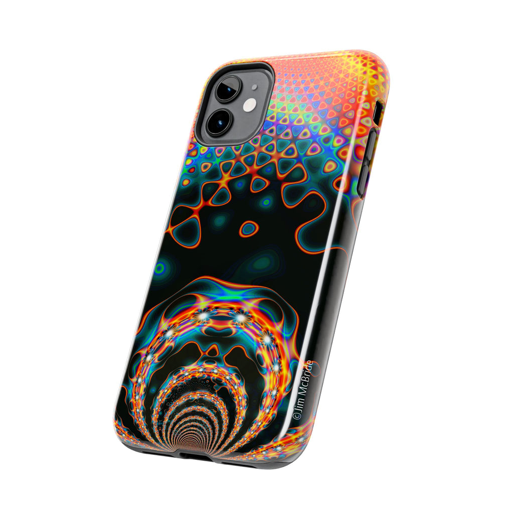 Psychedelic Fractal Tough Phone Case: Colorful Trippy Art