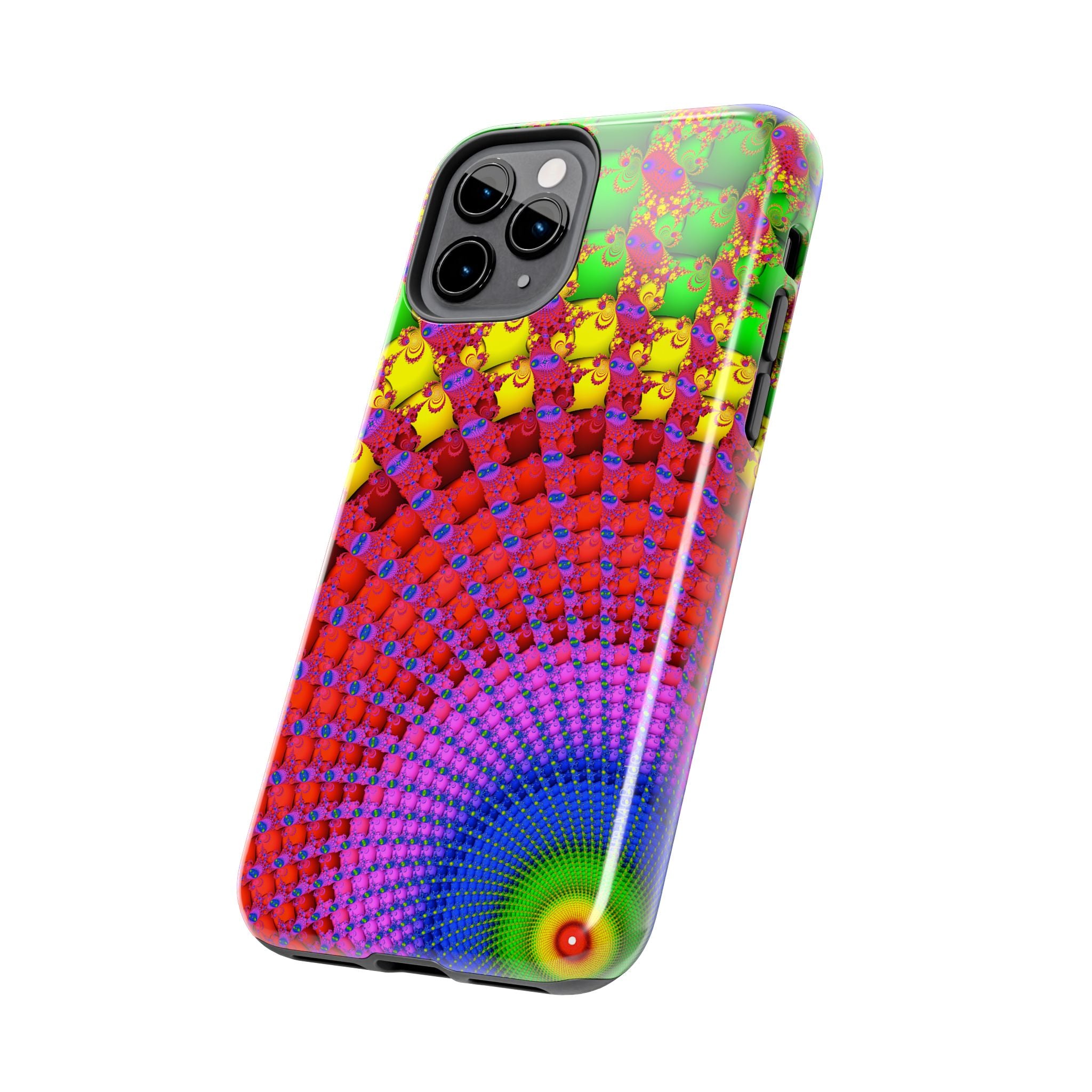Psychedelic Fractal Tough Phone Case: Colorful Trippy Art
