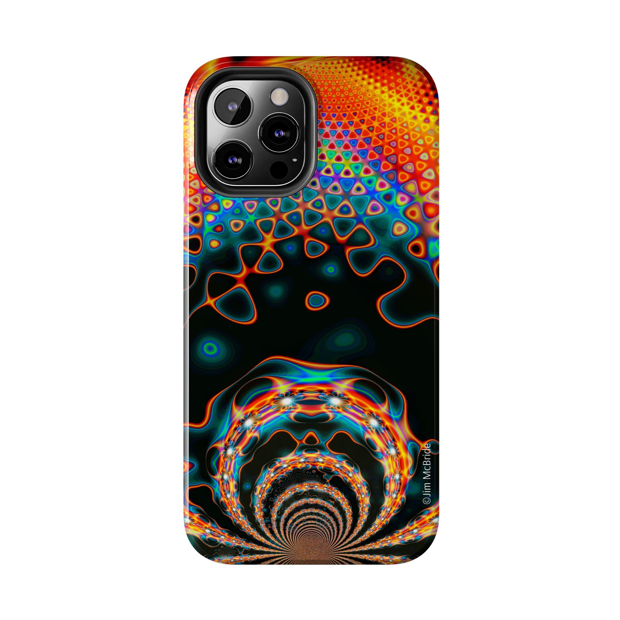 Psychedelic Fractal Tough Phone Case: Colorful Trippy Art