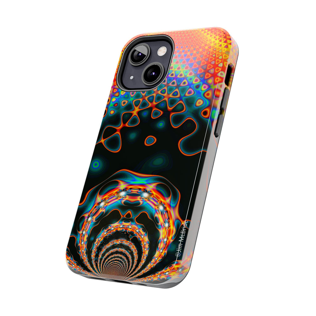 Psychedelic Fractal Tough Phone Case: Colorful Trippy Art