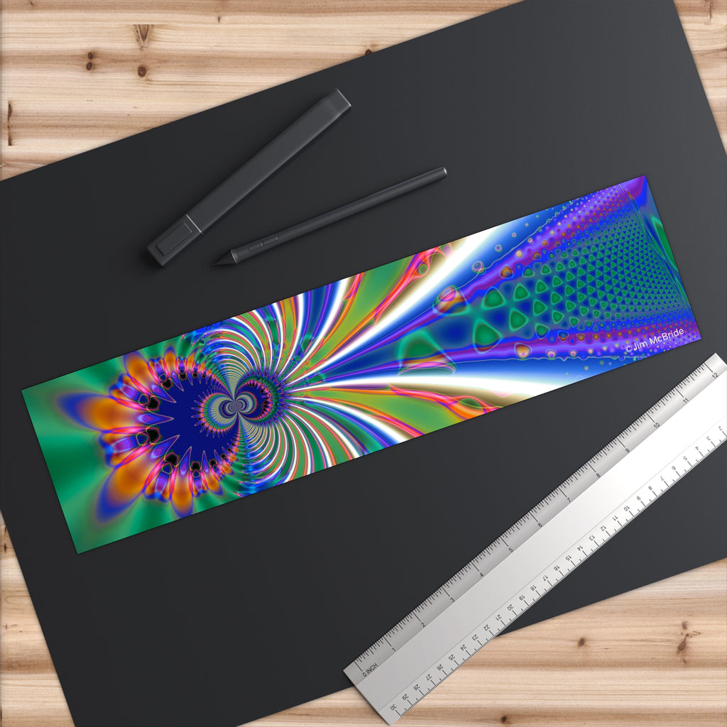 Fractal Bumper Sticker: Trippy Abstract Art, Waterproof Vinyl