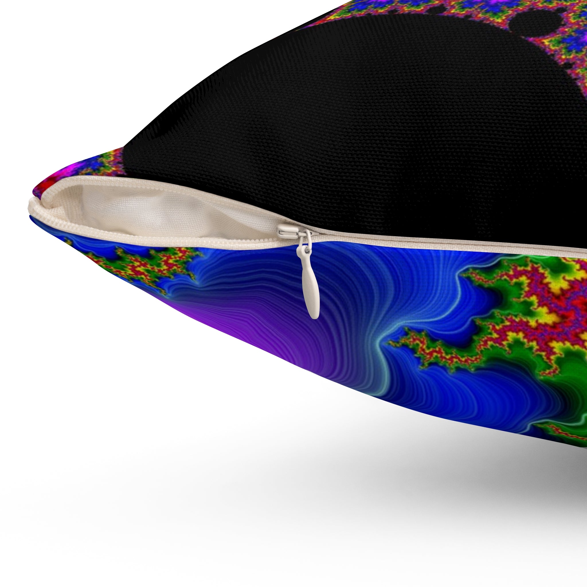 Fractal Art Pillow: Psychedelic Boho Decor