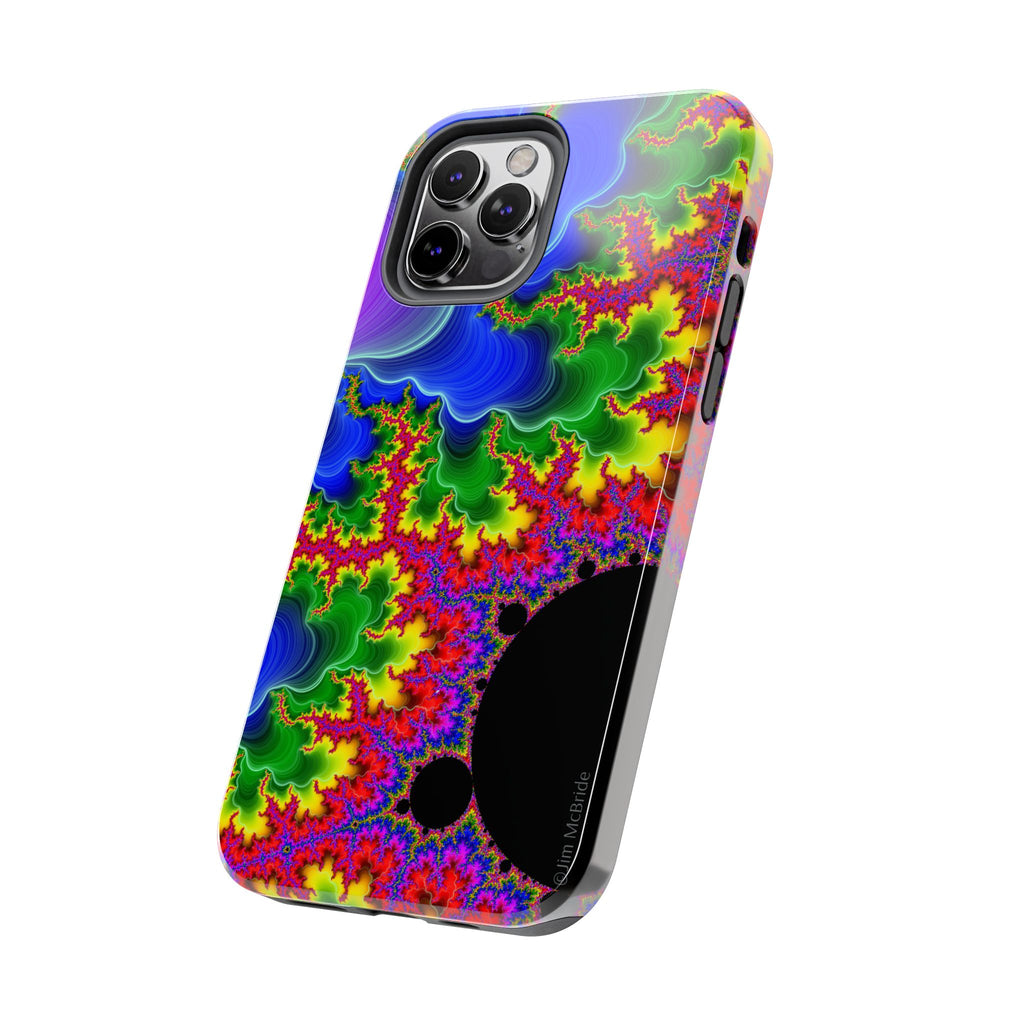 Psychedelic Fractal Tough Phone Case: Colorful Trippy Art
