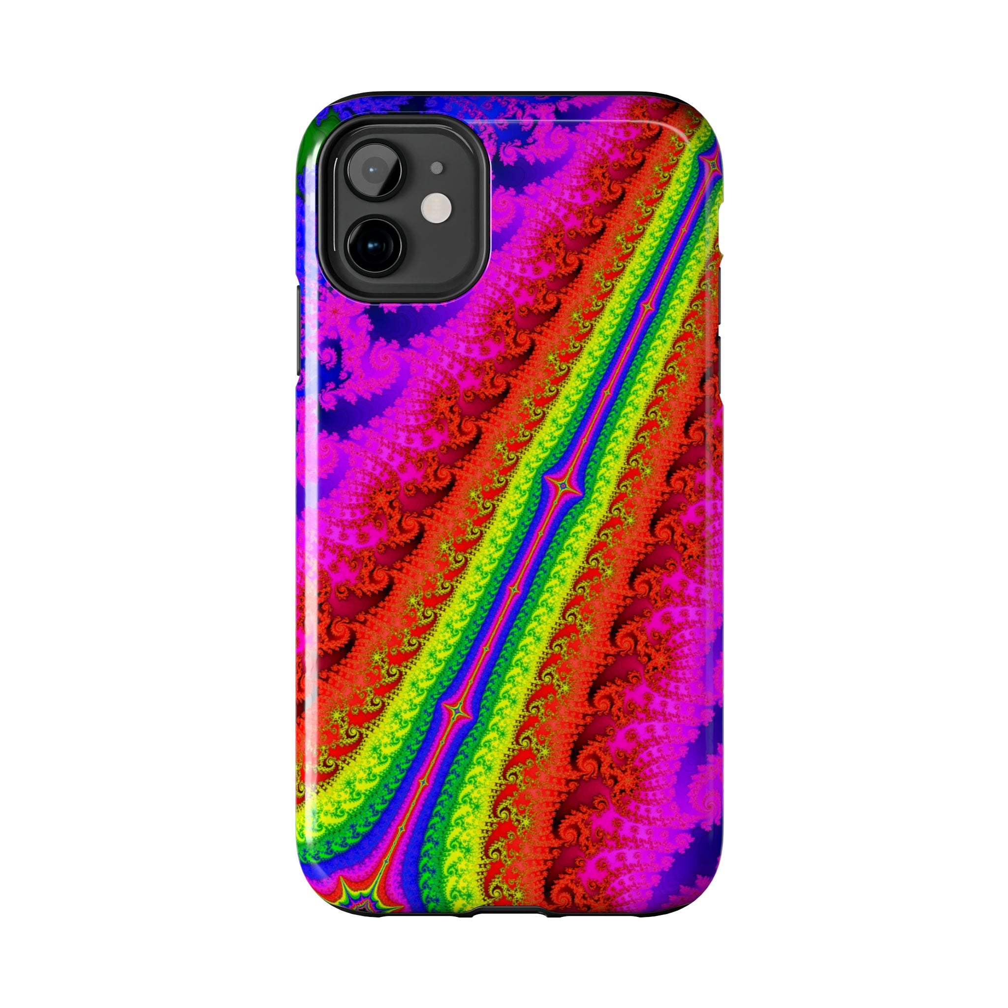 Psychedelic Fractal Tough Phone Case: Colorful Trippy Art
