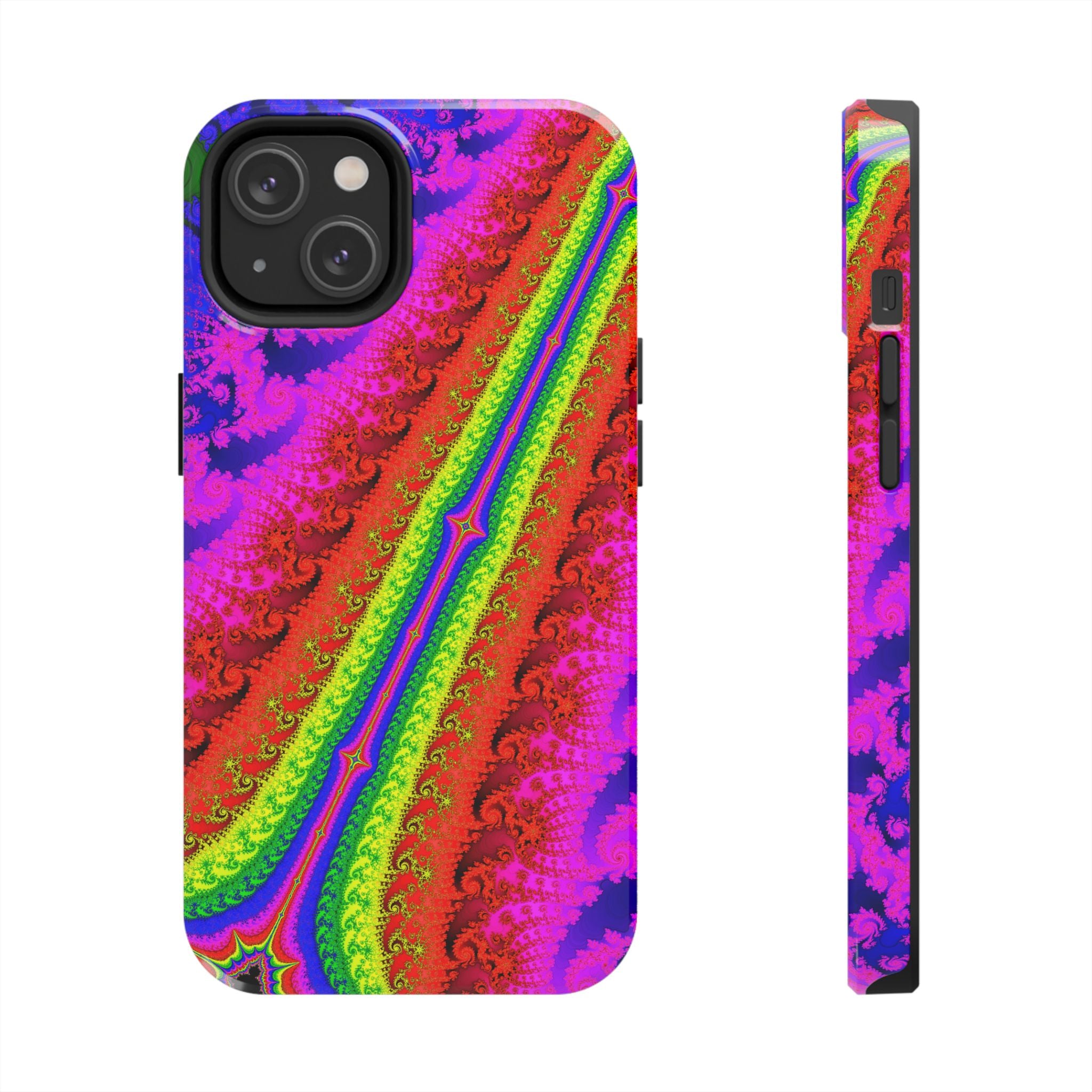 Psychedelic Fractal Tough Phone Case: Colorful Trippy Art