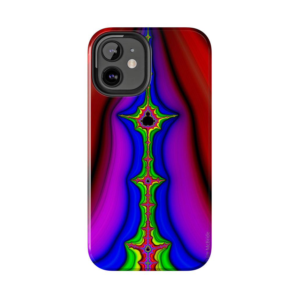 Psychedelic Fractal Tough Phone Case: Colorful Trippy Art