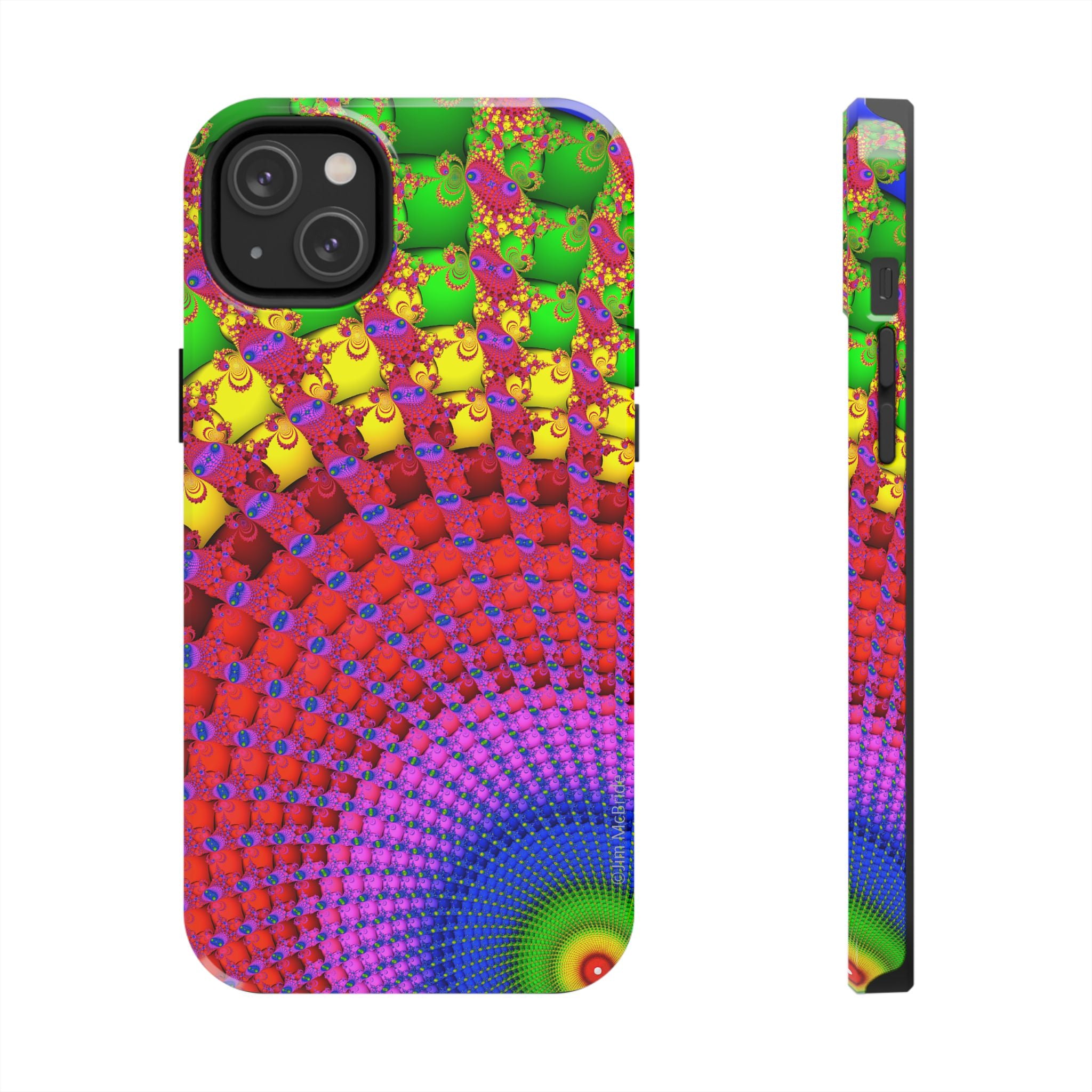 Psychedelic Fractal Tough Phone Case: Colorful Trippy Art
