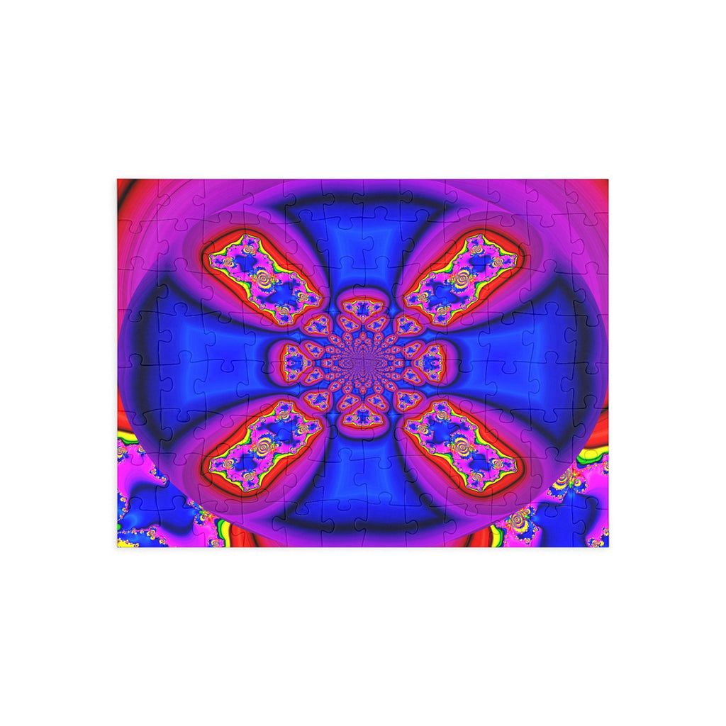 Psychedelic Fractal Jigsaw Puzzle: Vibrant Colors, Fun Challenge (1000-Piece)