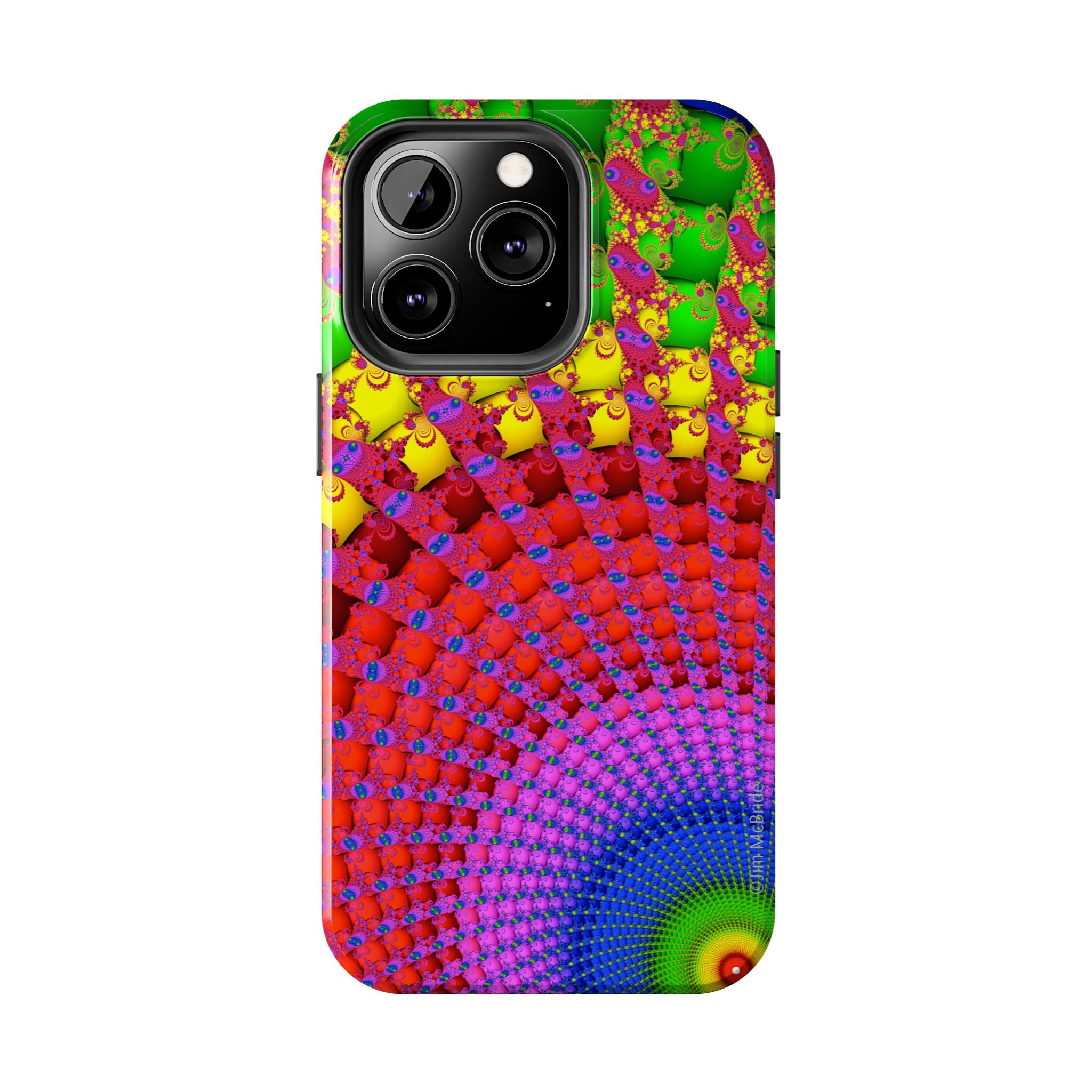 Psychedelic Fractal Tough Phone Case: Colorful Trippy Art