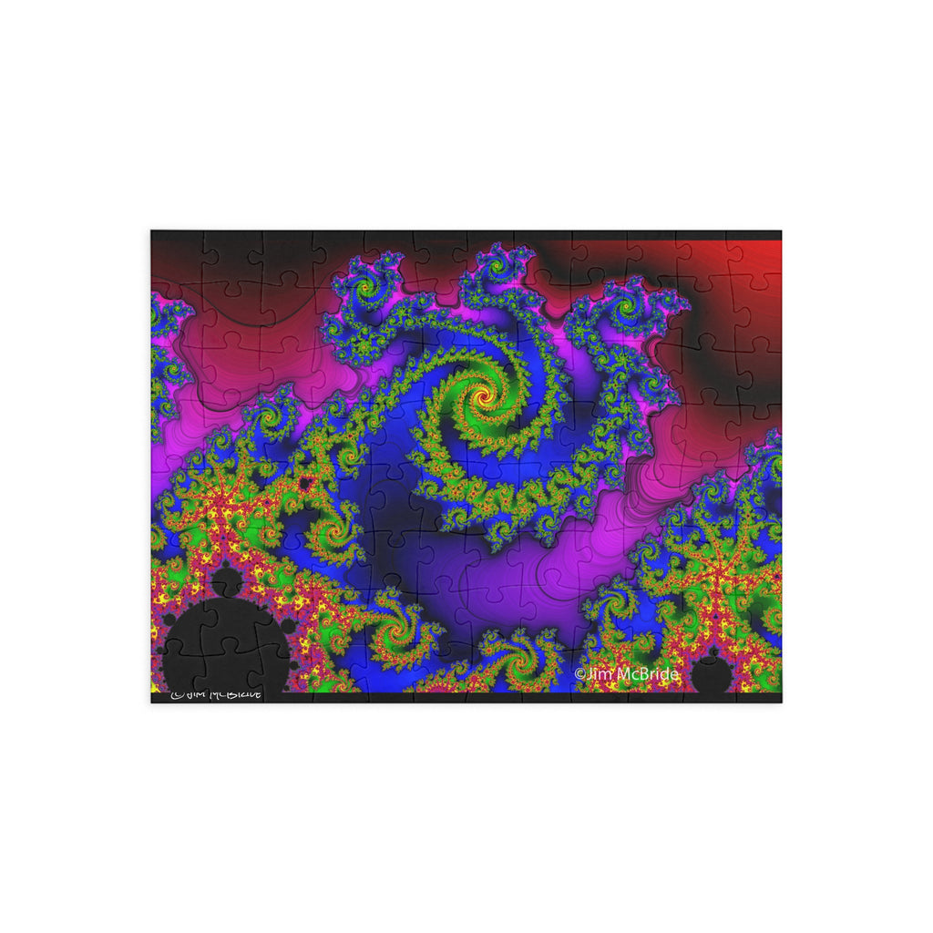 Psychedelic Fractal Jigsaw Puzzle: Vibrant Colors, Fun Challenge (1000-Piece)