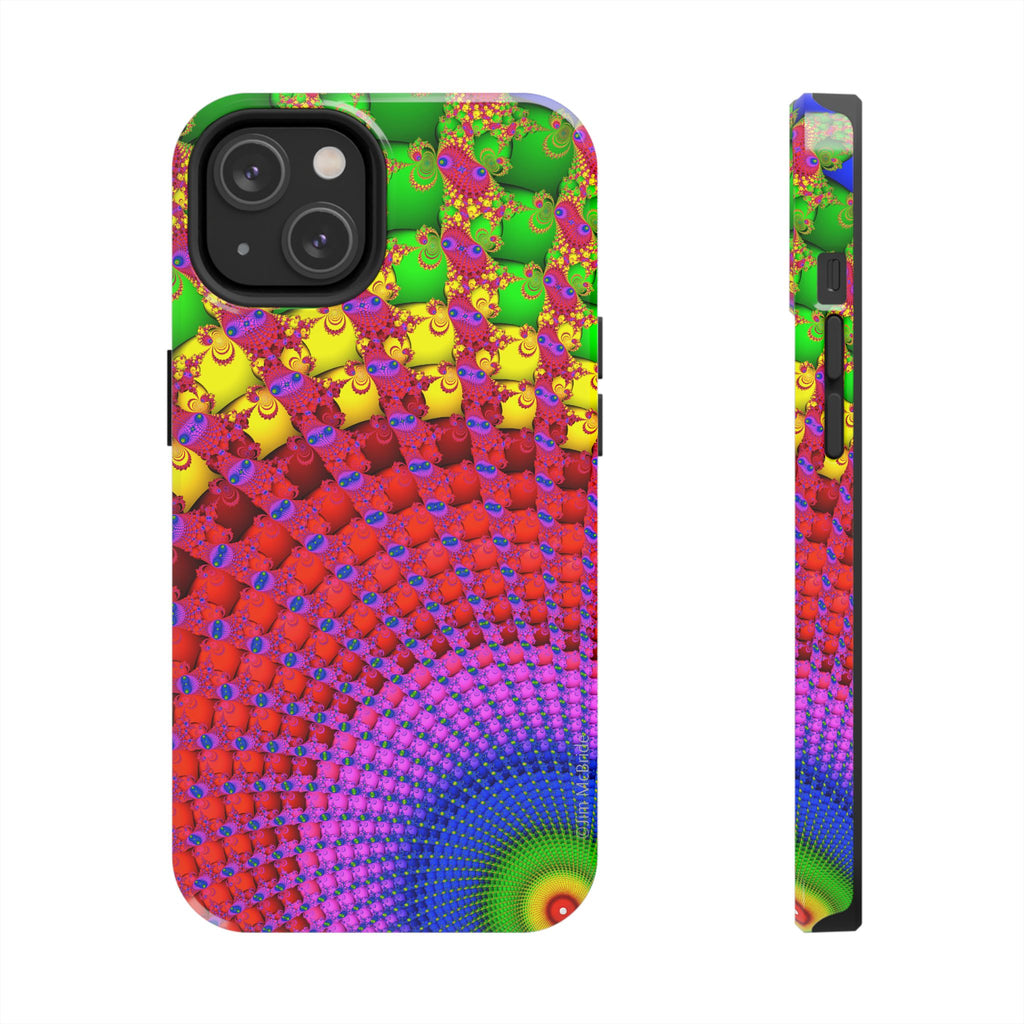 Psychedelic Fractal Tough Phone Case: Colorful Trippy Art