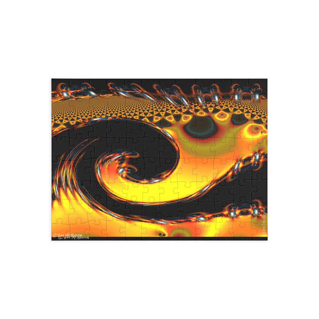 Psychedelic Fractal Jigsaw Puzzle: Vibrant Colors, Fun Challenge (1000-Piece)