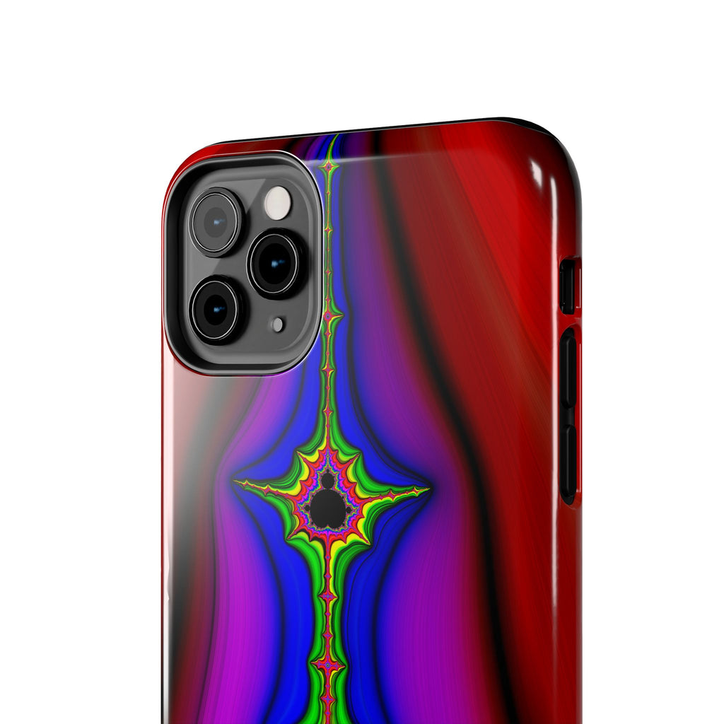 Psychedelic Fractal Tough Phone Case: Colorful Trippy Art