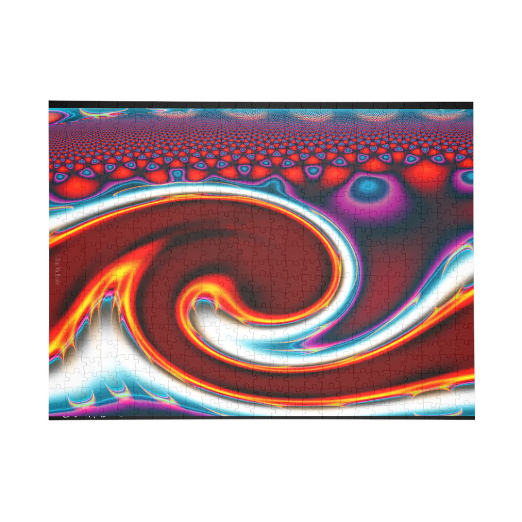 Psychedelic Fractal Jigsaw Puzzle: Vibrant Colors, Fun Challenge (1000-Piece)